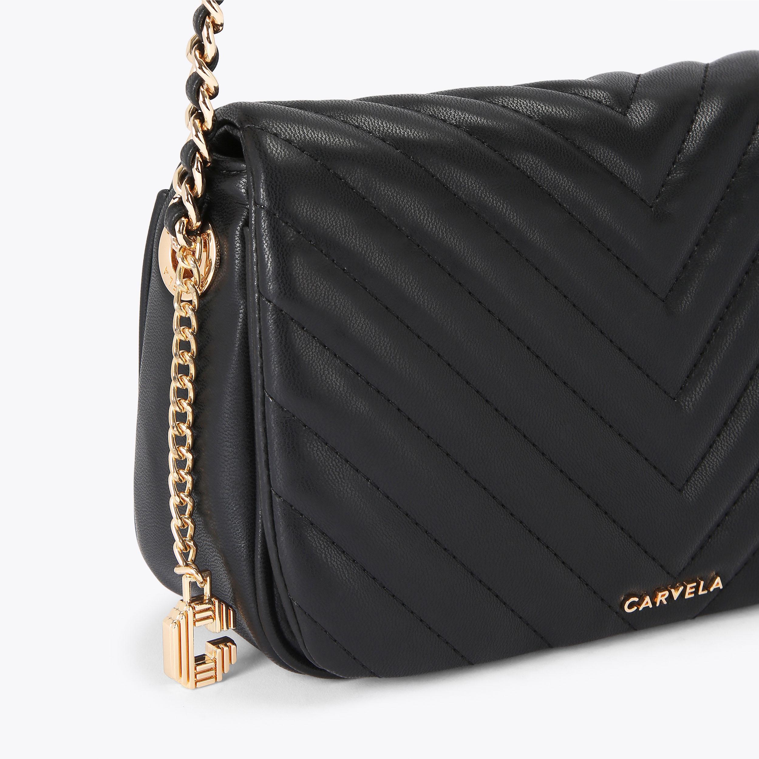 Carvela black shoulder online bag