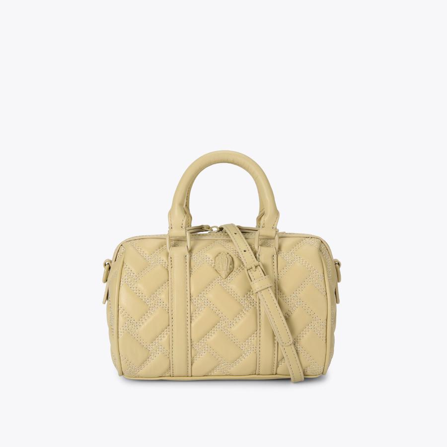 KENSINGTON SM BOSTON DR Cream Drench Bowling Bag by KURT GEIGER LONDON