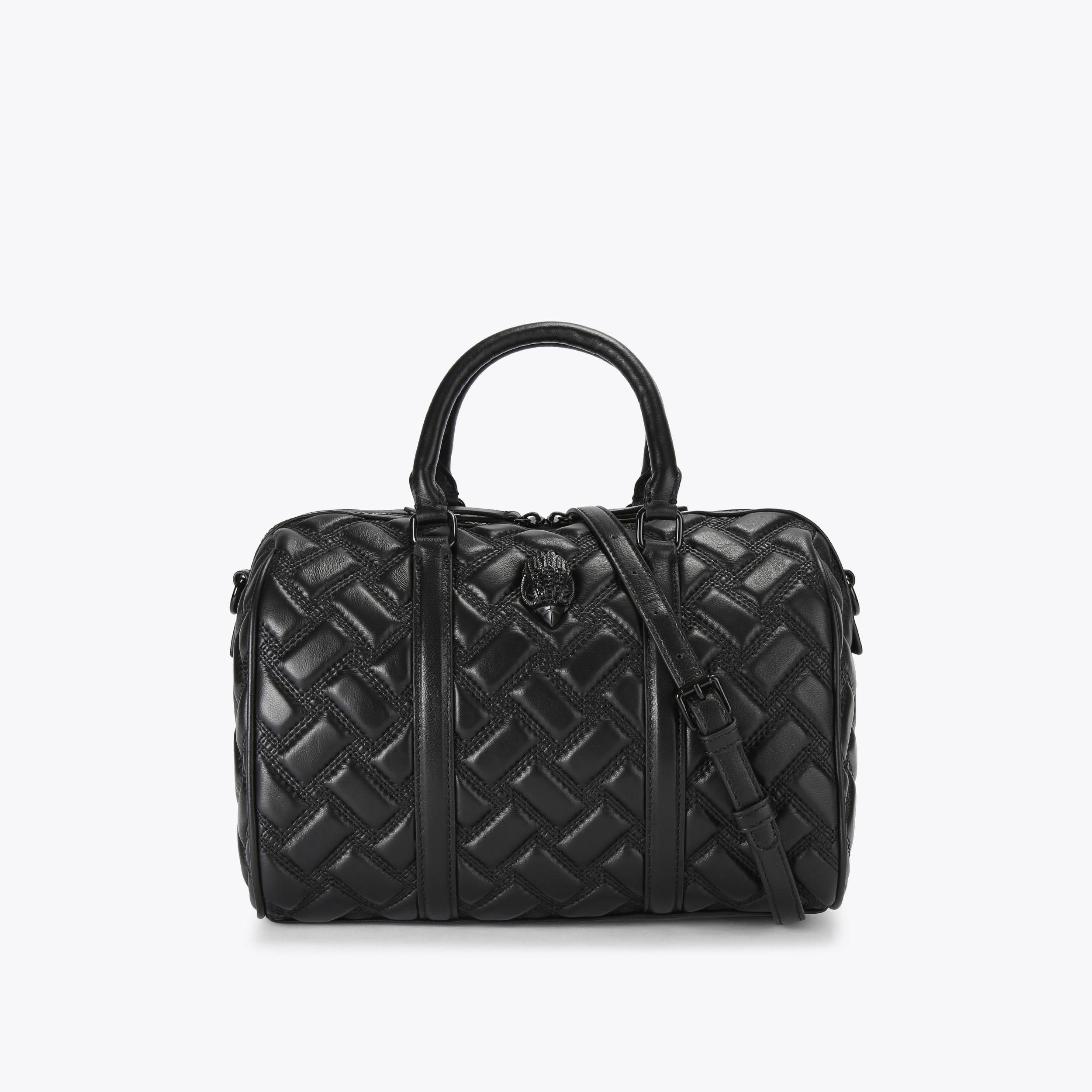 KENSINGTON BOSTON DR Black Bowling Bag by KURT GEIGER LONDON