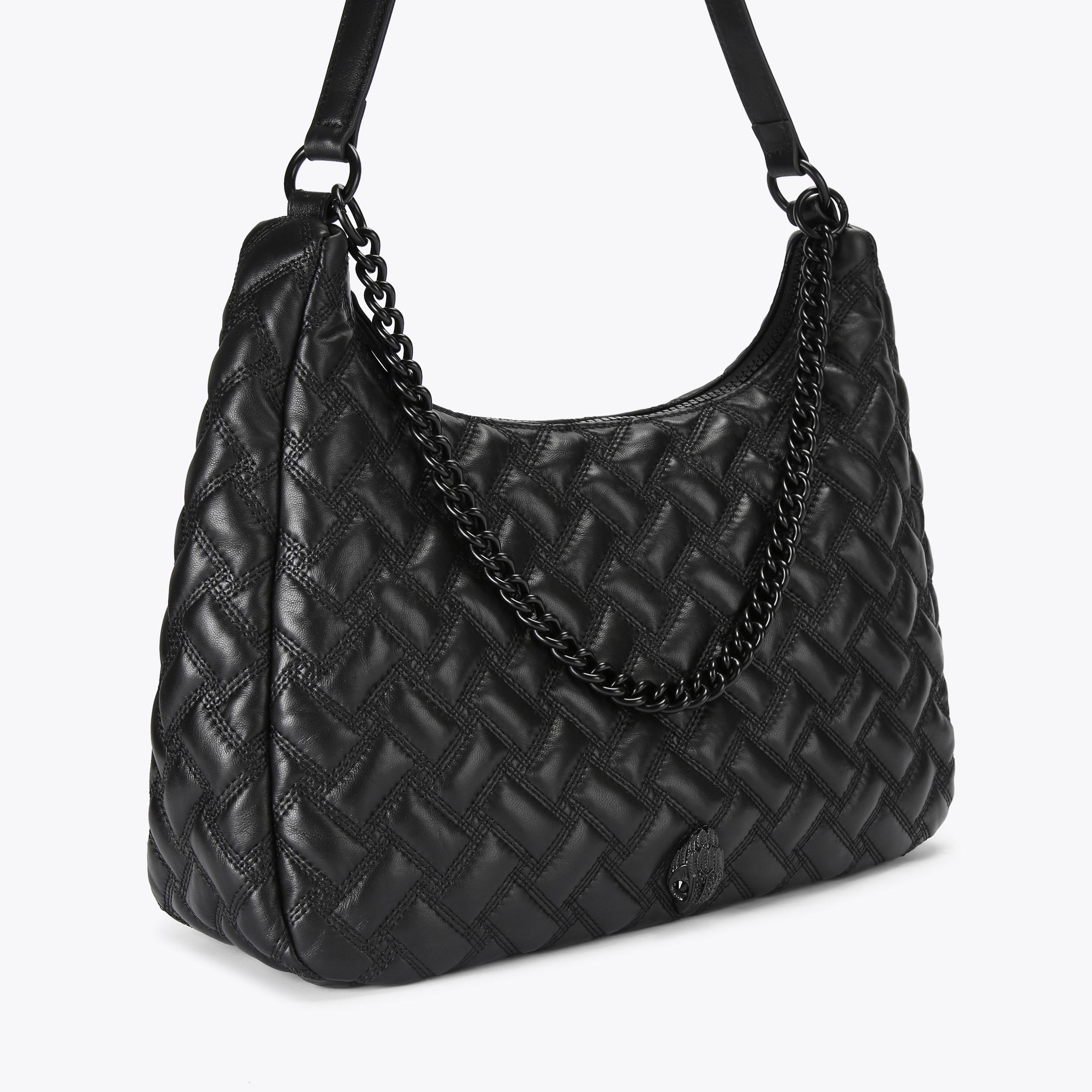 KENSINGTON LG HOBO DR Black Hobo Bag by KURT GEIGER LONDON