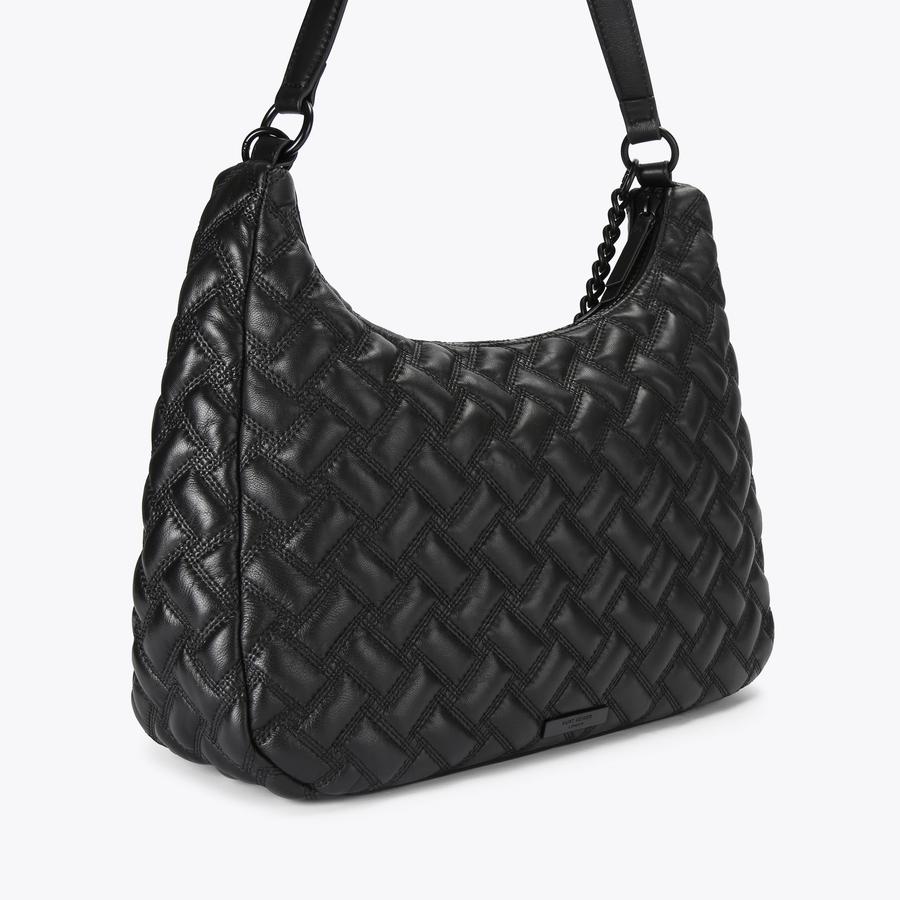 KENSINGTON LG HOBO DR Black Hobo Bag by KURT GEIGER LONDON