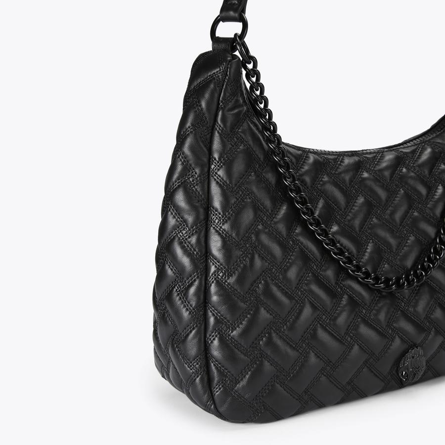 KENSINGTON LG HOBO DR Black Hobo Bag by KURT GEIGER LONDON