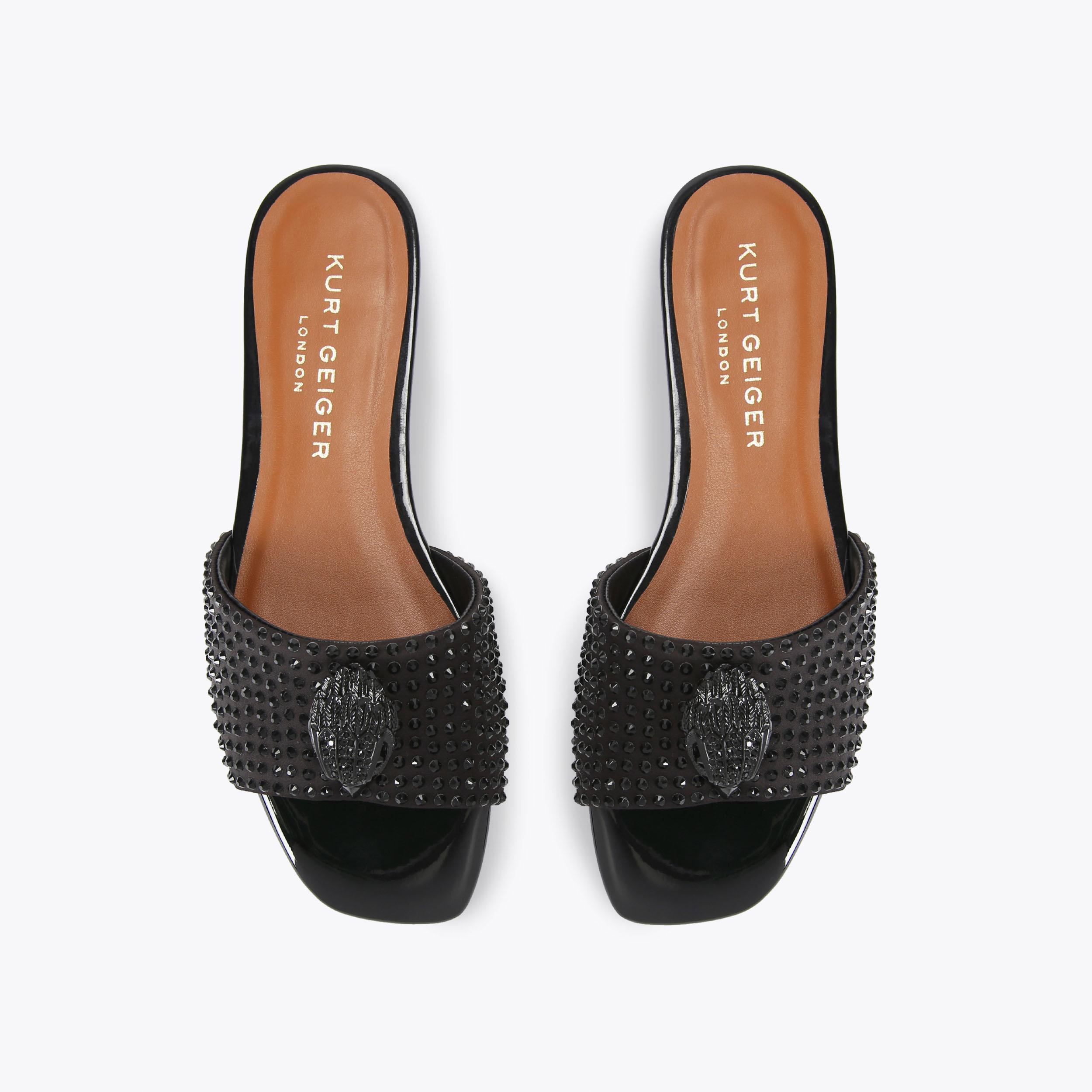 Kurt geiger black cheap flat sandals