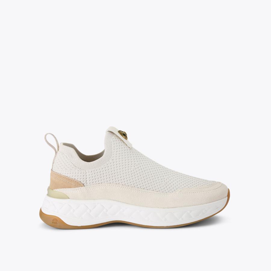 Womens knit slip on sneakers top