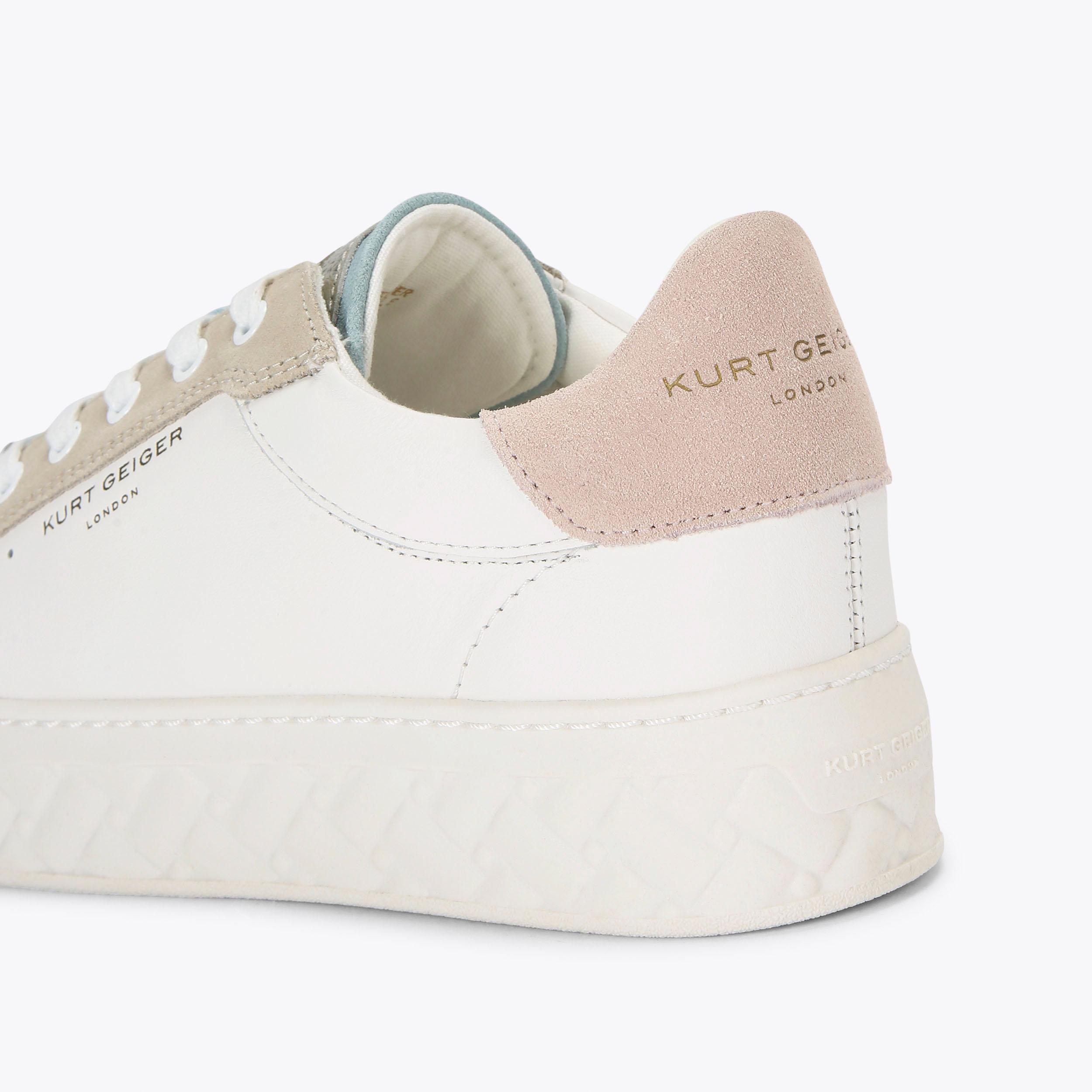 Kurt geiger white store trainers