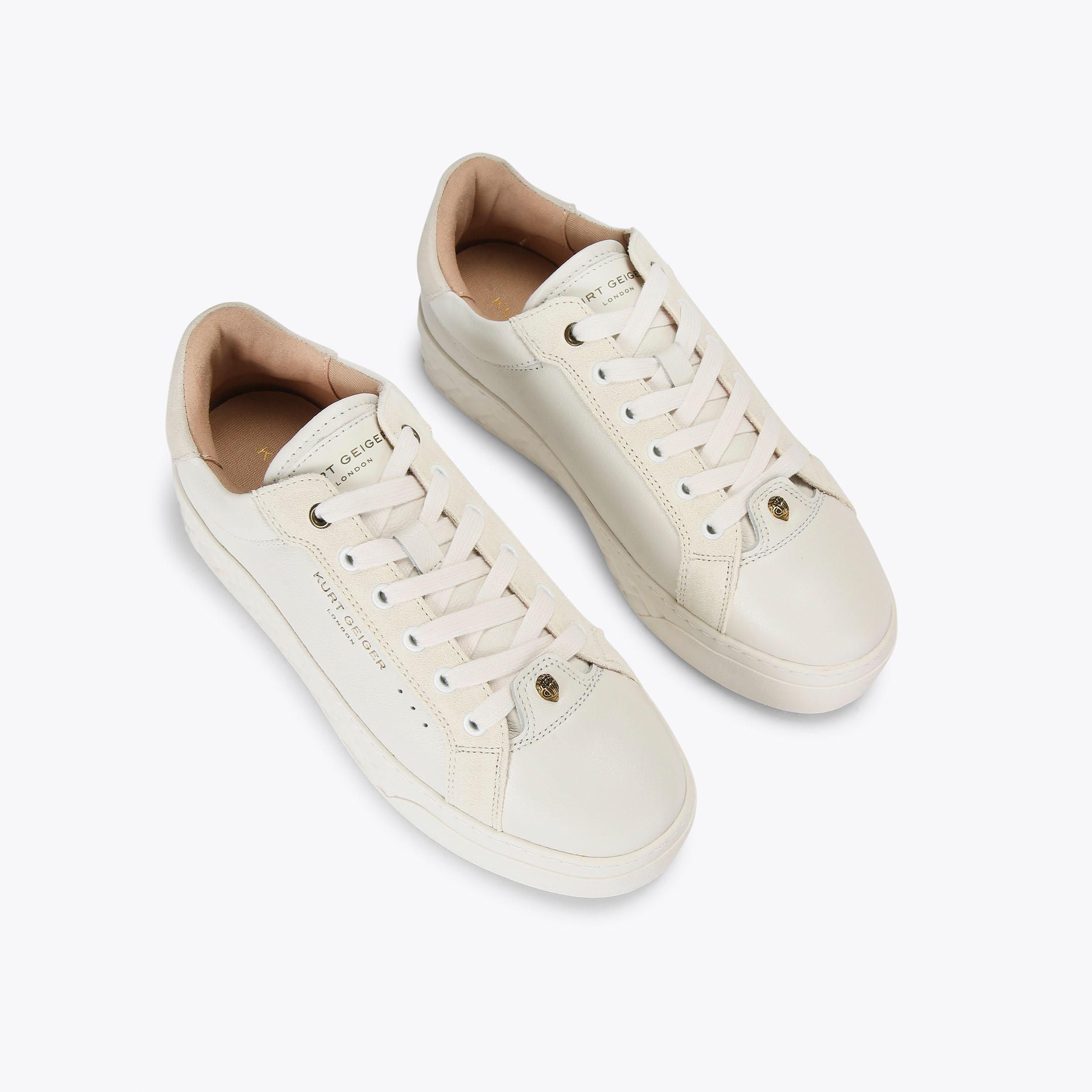 Kurt geiger white hot sale platform trainers