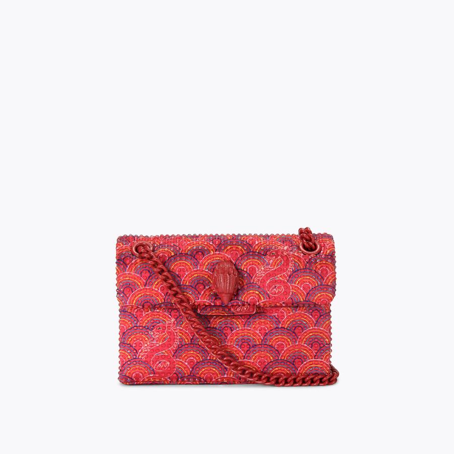 FABRIC MINI KENSINGTON C Lunar Red Dragon Cross Body Bag by KURT GEIGER LONDON