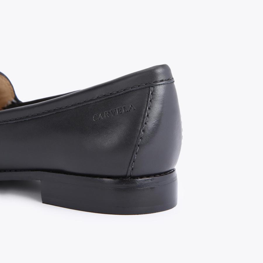 Comfortable black loafers clearance