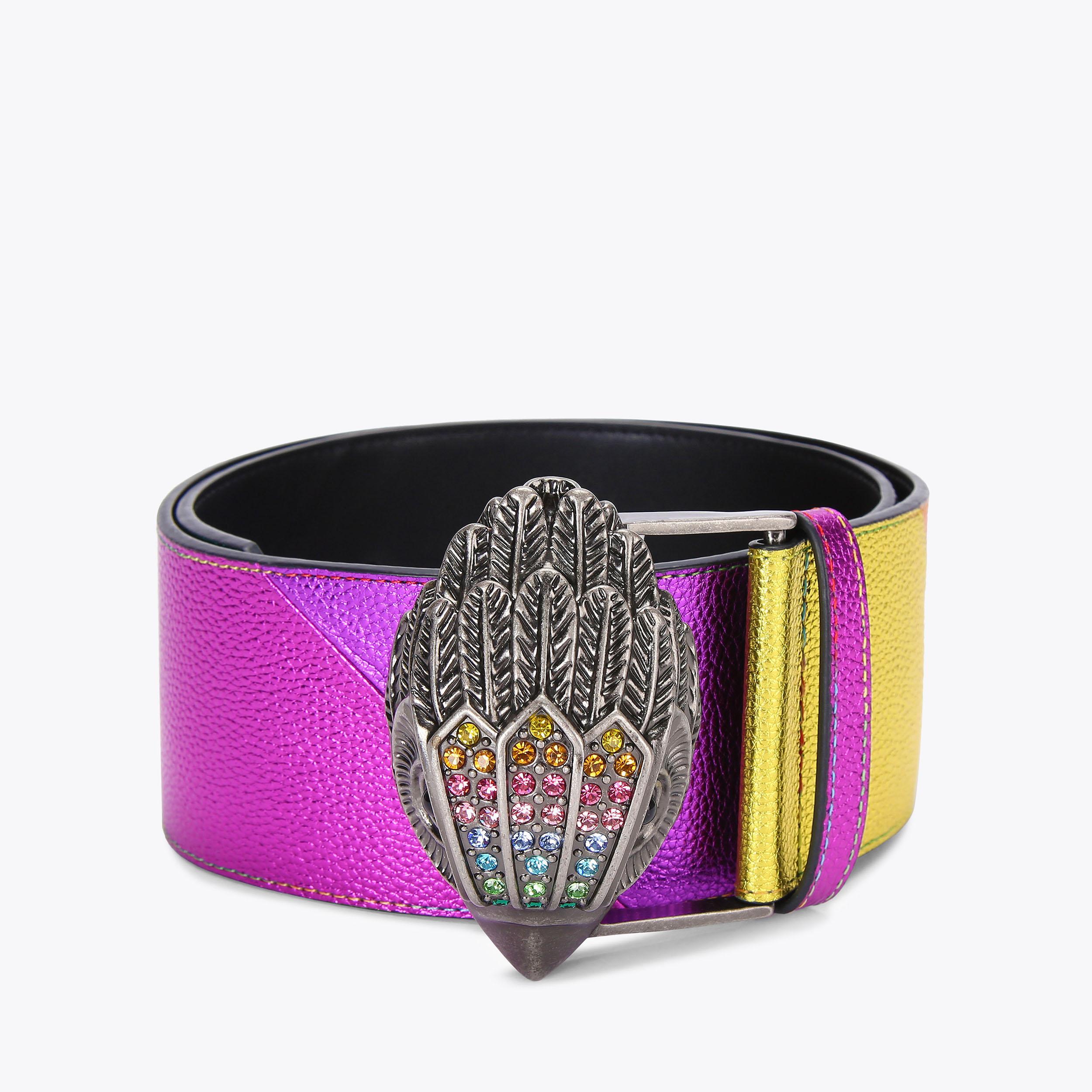 KENSINGTON 75 BELT Rainbow Stripe Belt by KURT GEIGER LONDON