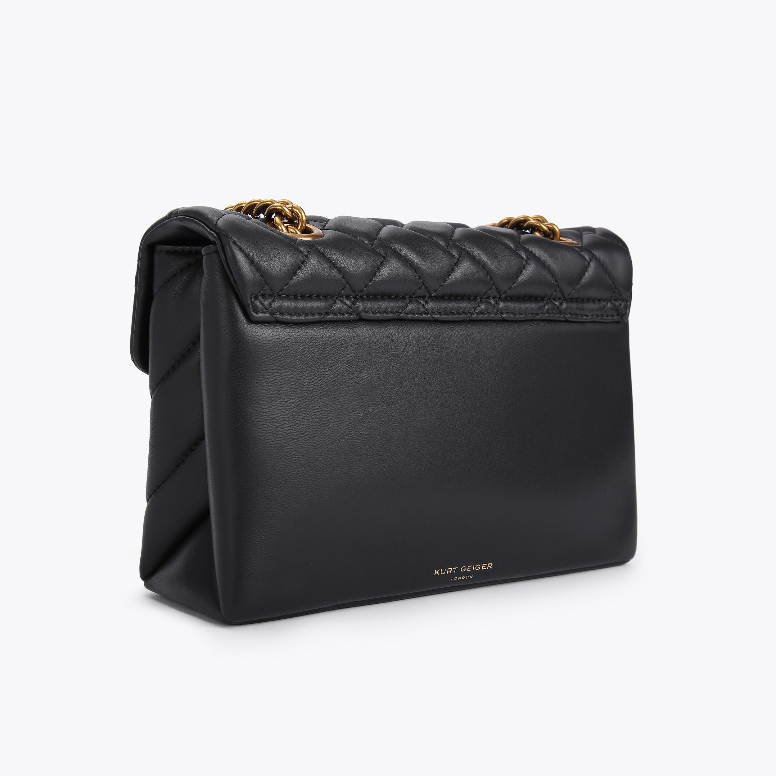 Kurt geiger black quilted bag sale