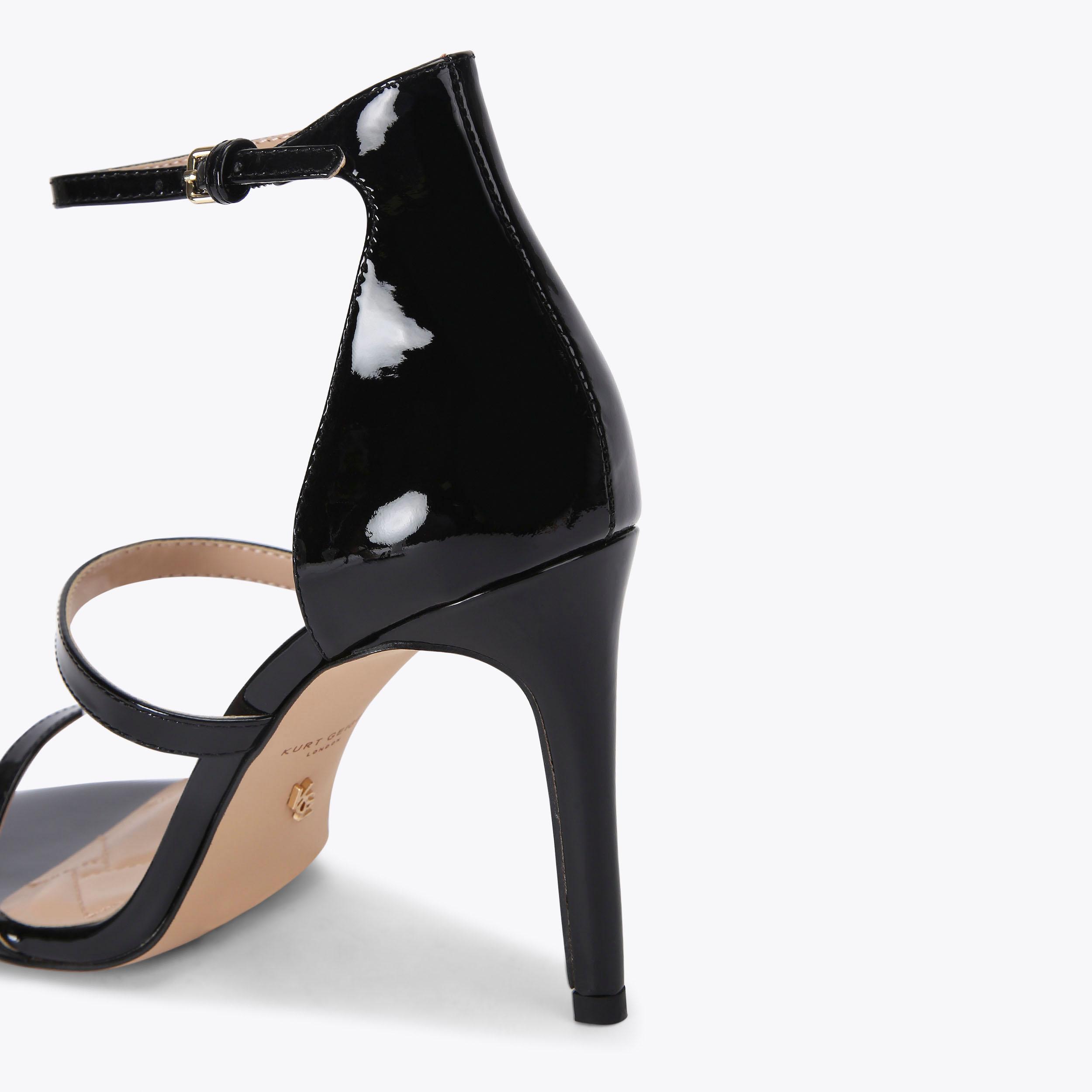 Kurt geiger black strappy hot sale heels