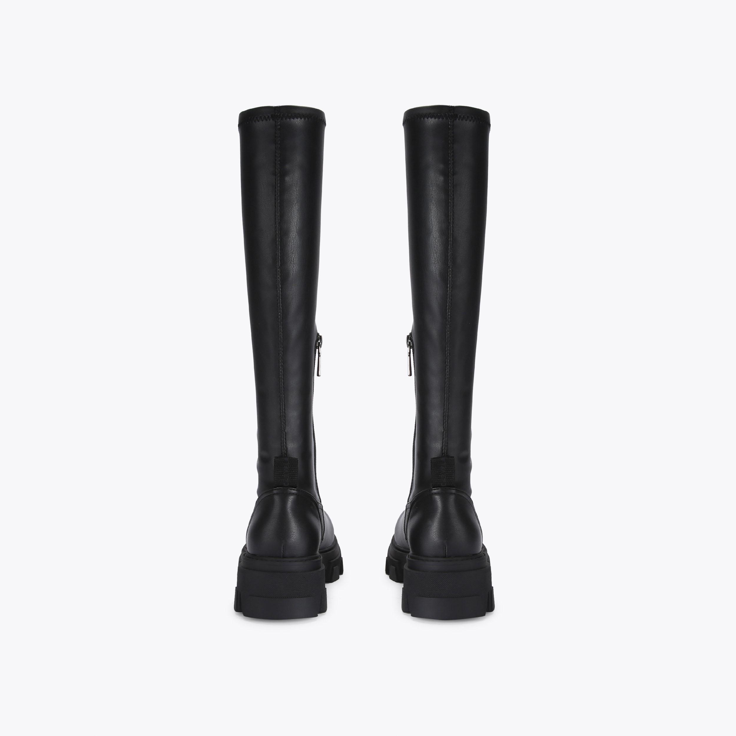 EXPLORER KNEE Black Knee High Boots by CARVELA