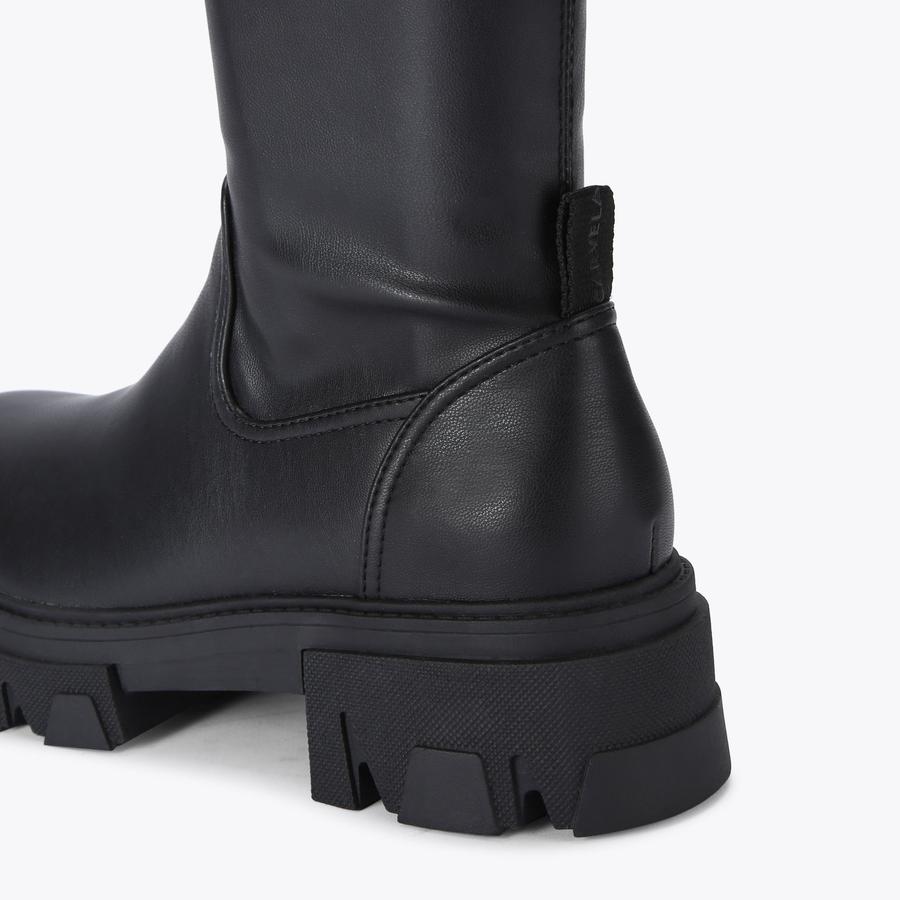 EXPLORER KNEE Black Knee High Boots by CARVELA