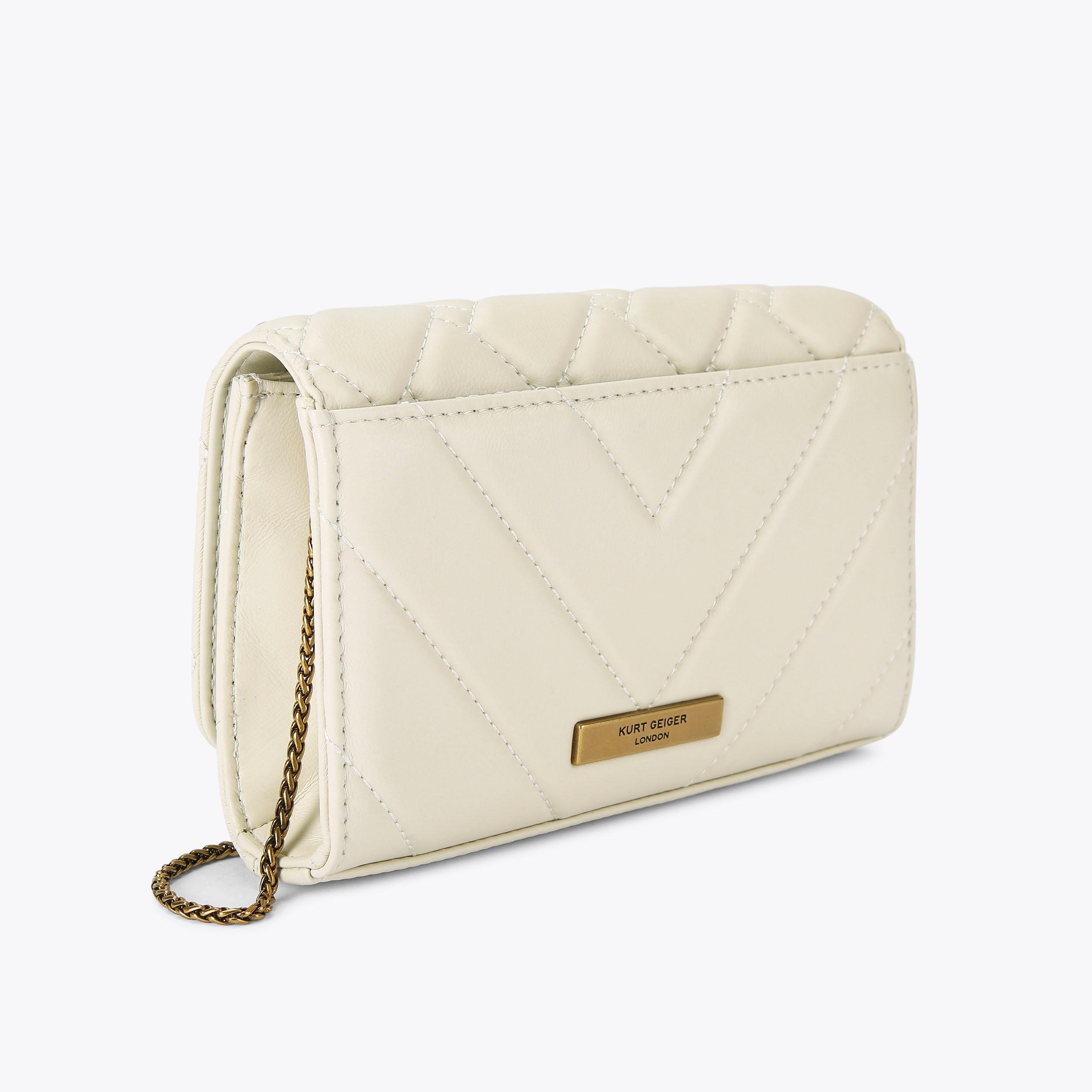 EXTRA MINI KENSINGTON Bone Cross Body Bag by KURT GEIGER LONDON