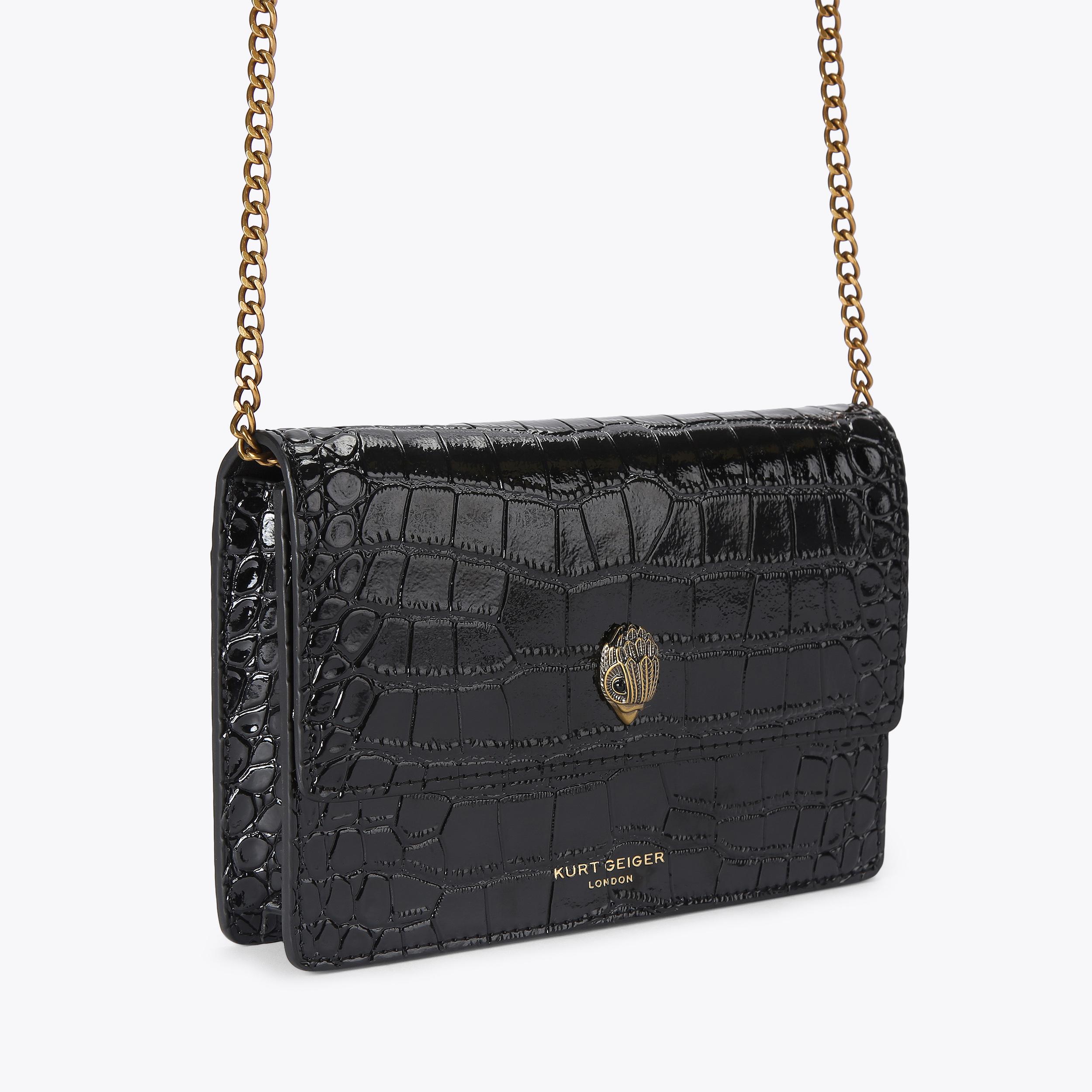 Kurt geiger cheap black croc bag