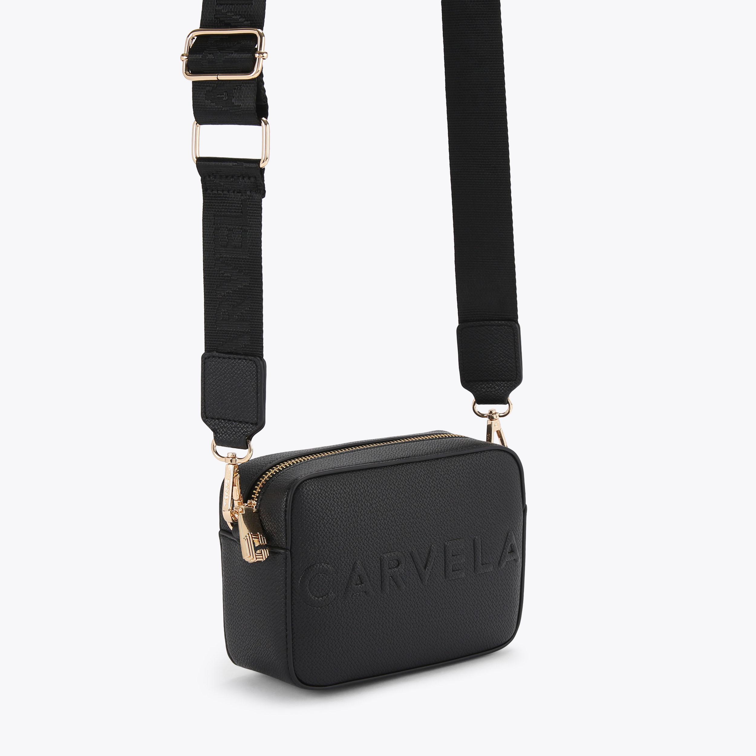 Carvela black 2025 crossbody bag