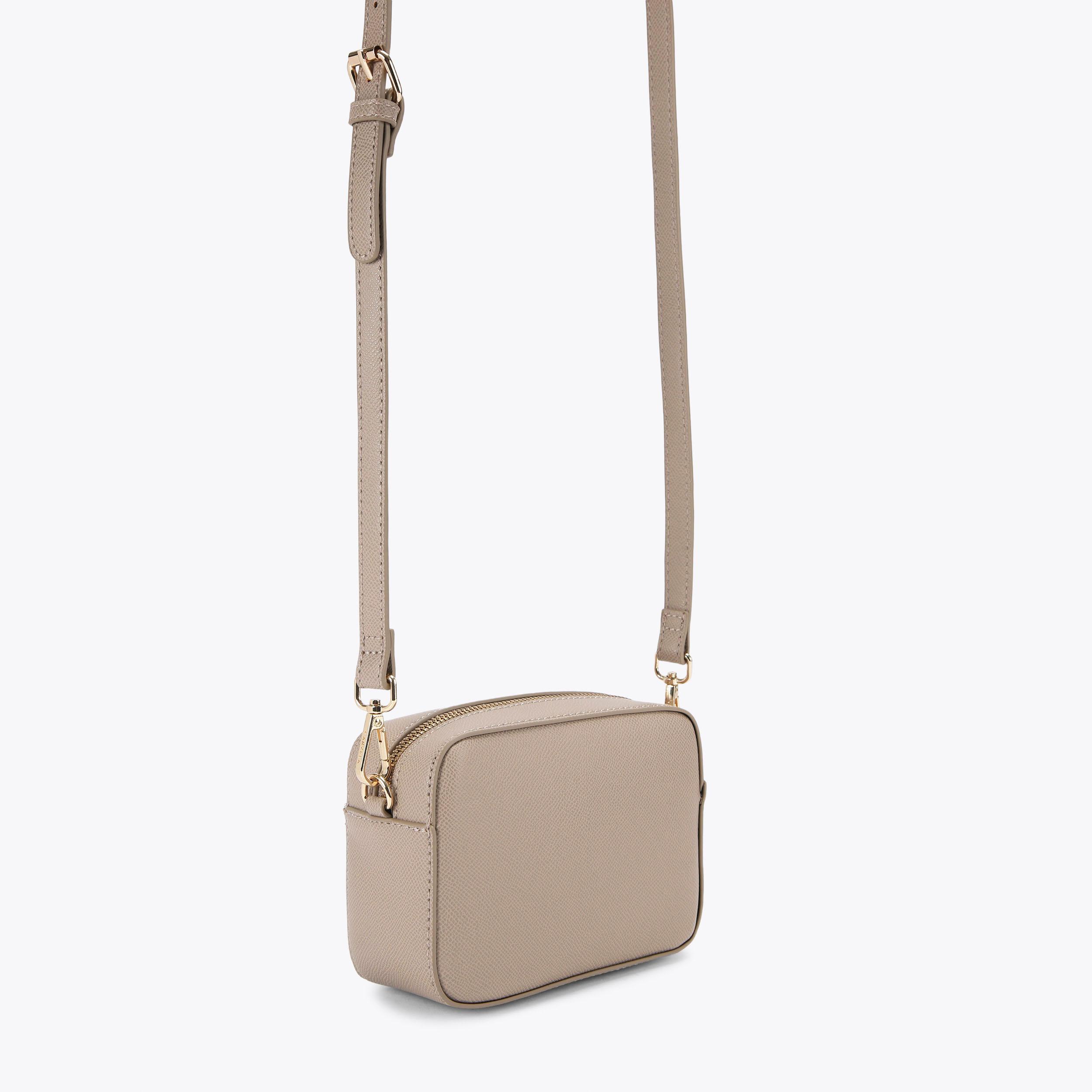 FRAME MINI X BODY Taupe Cross Body Bag by CARVELA