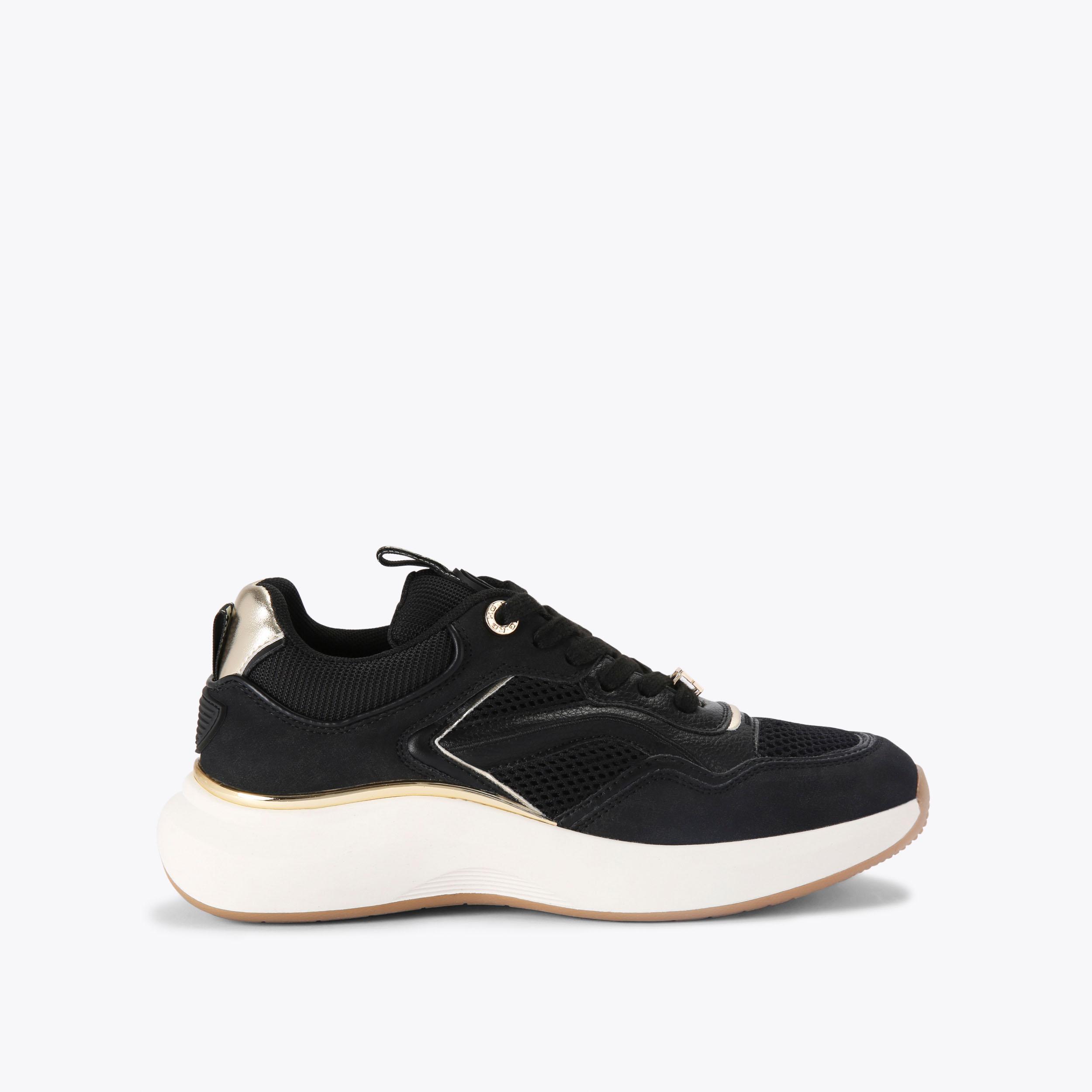 Kurt geiger store black trainers