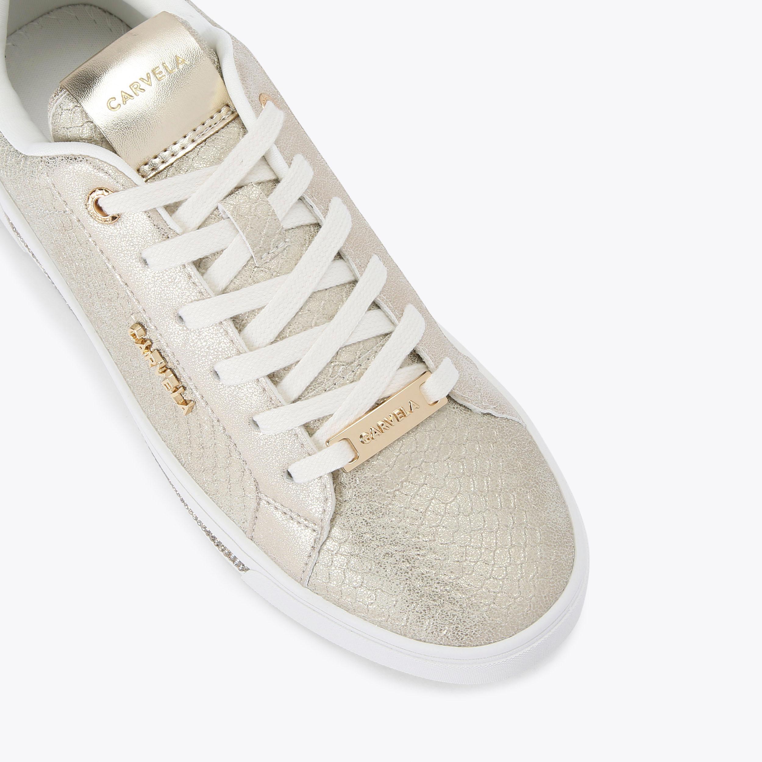 Carvela snake print trainers store
