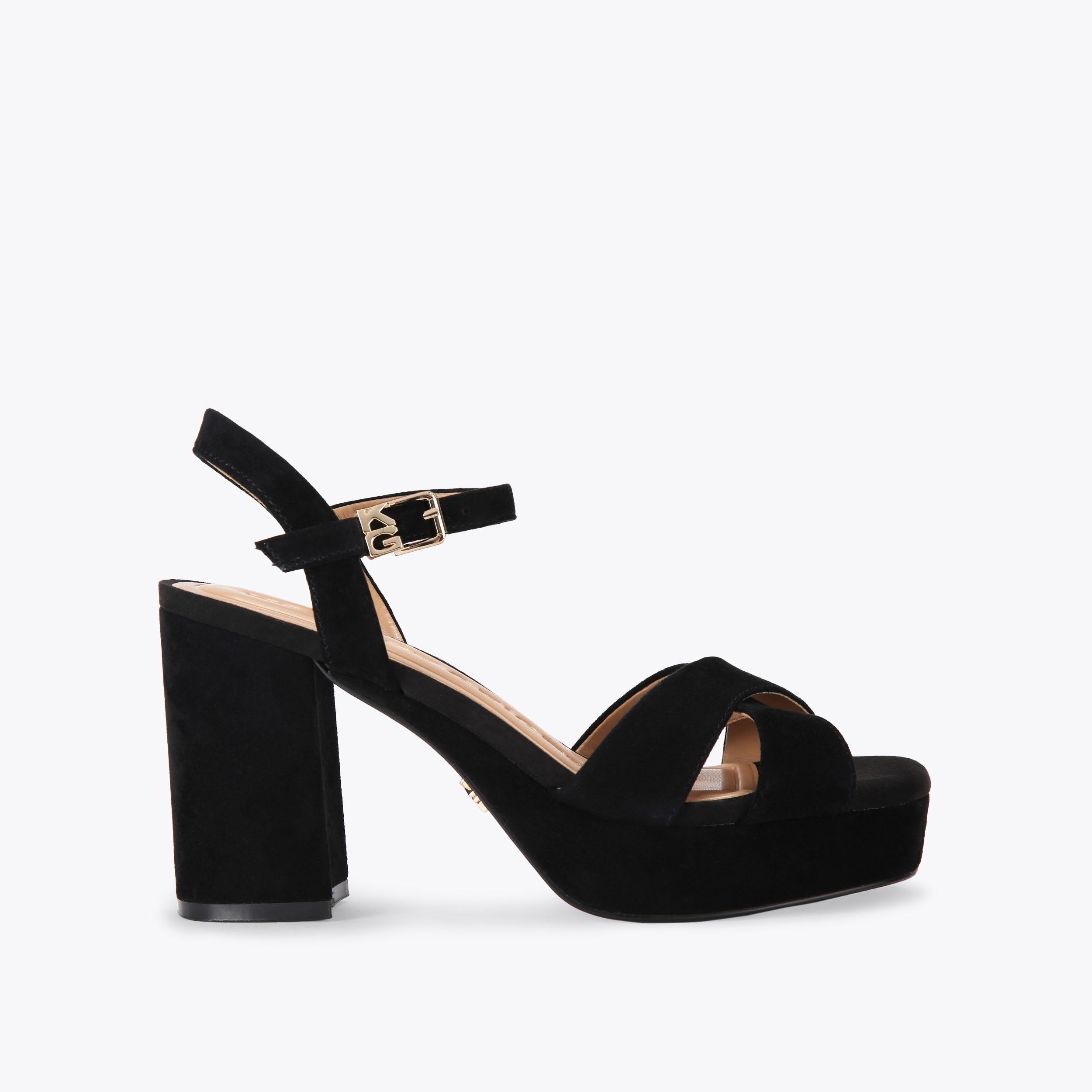 Kurt geiger clearance black block heels