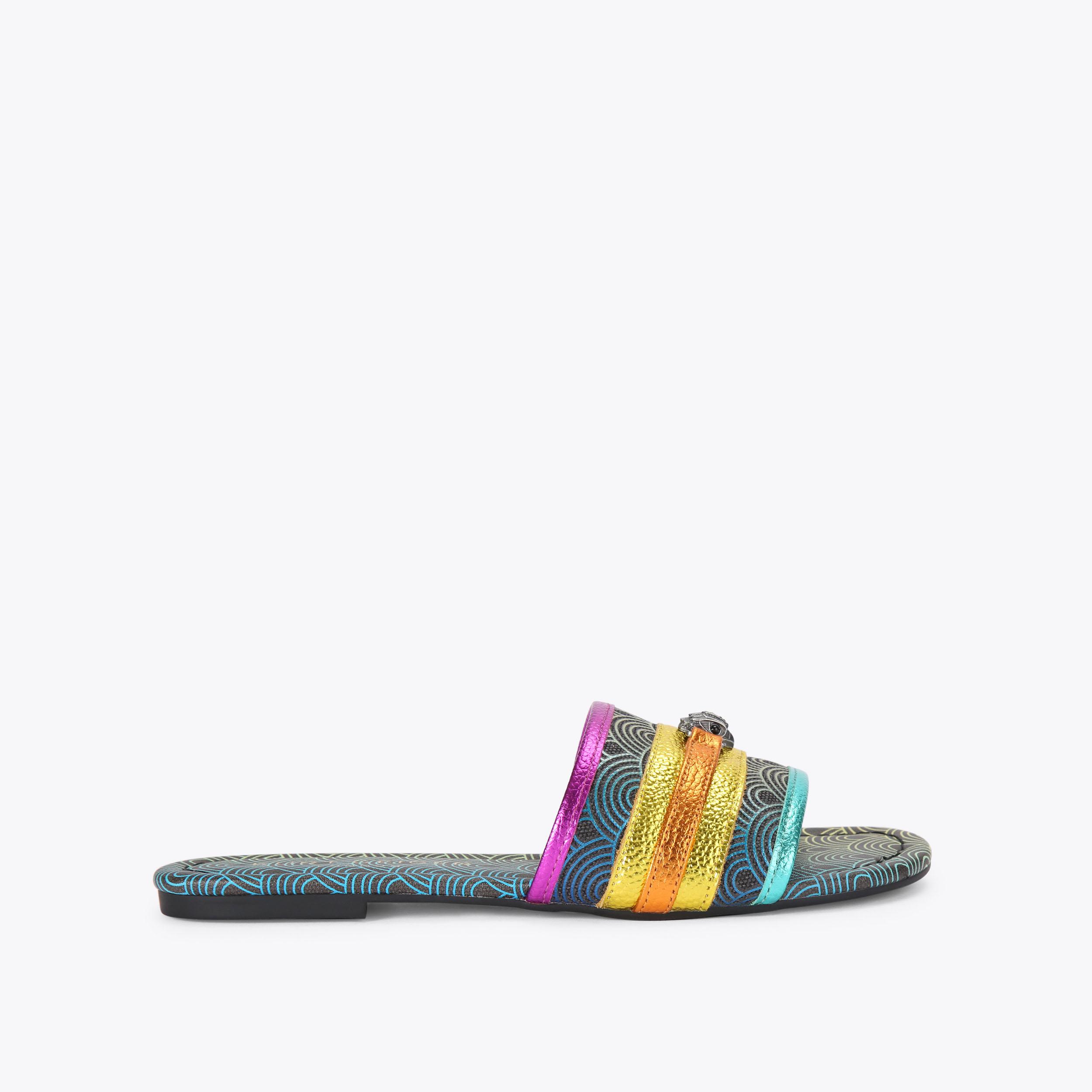 Flat Sandals | Black, Tan, Nude, Gold | Women's Sandals | Kurt Geiger