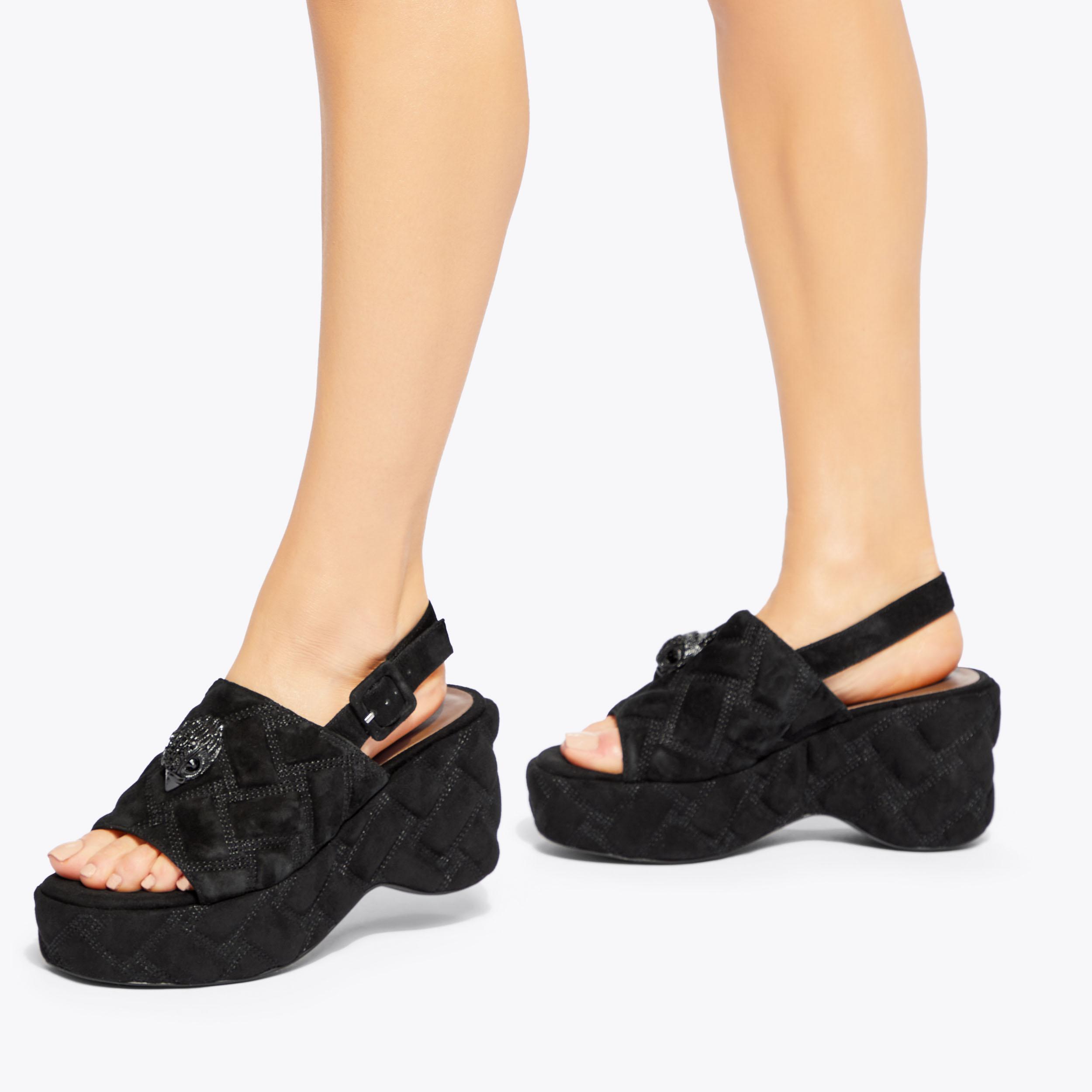 Kurt geiger hot sale black wedges