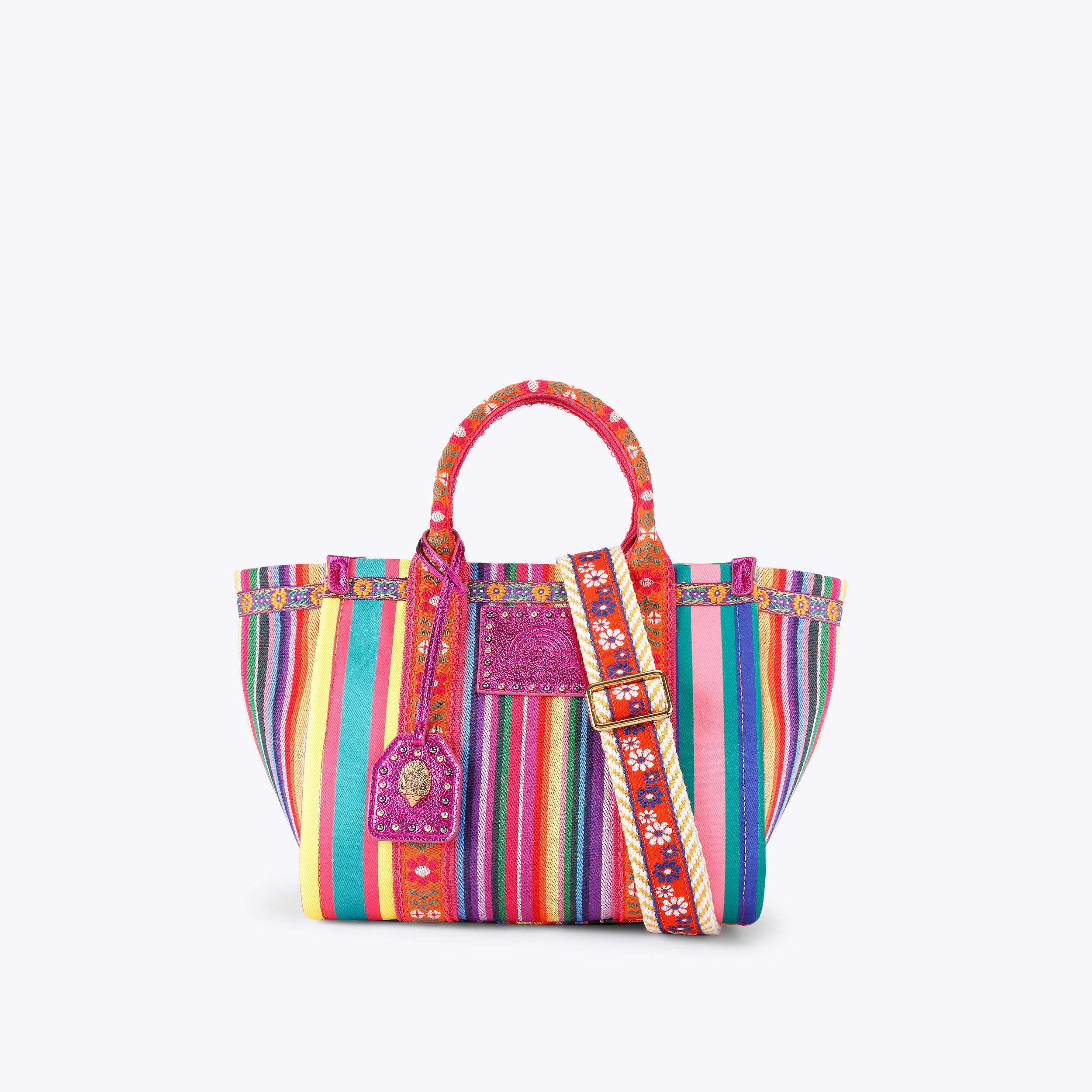 SOUTHBANK SM SHOPPER Rainbow Stripe Canvas Shopper Bag by
