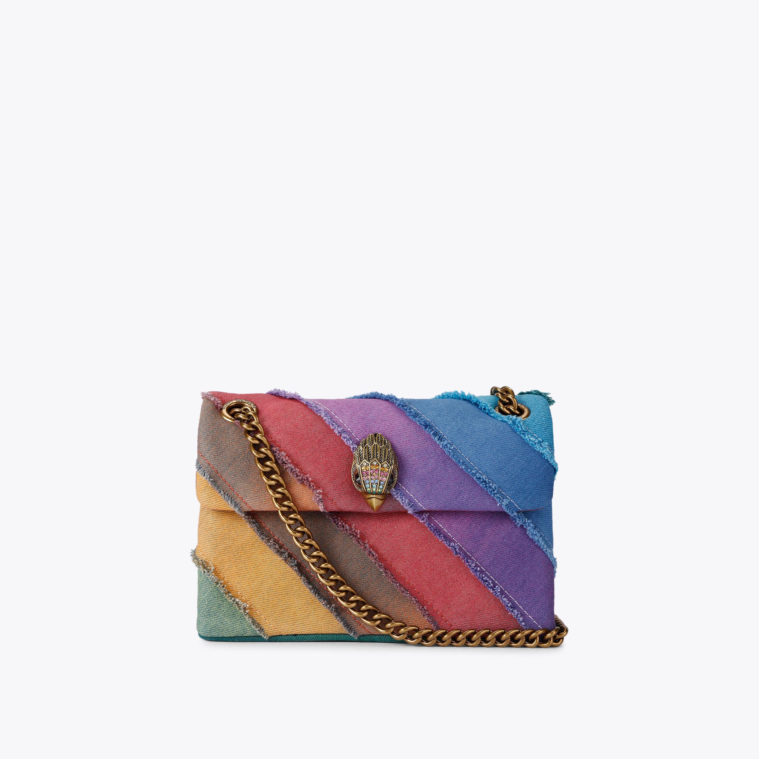 Mini Denim Kensington Bag - multi-coloured