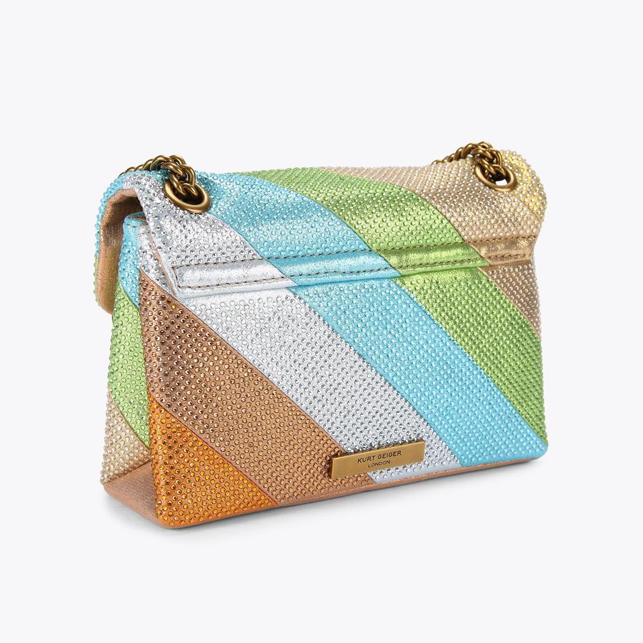 Kurt geiger rainbow bag pastel sale