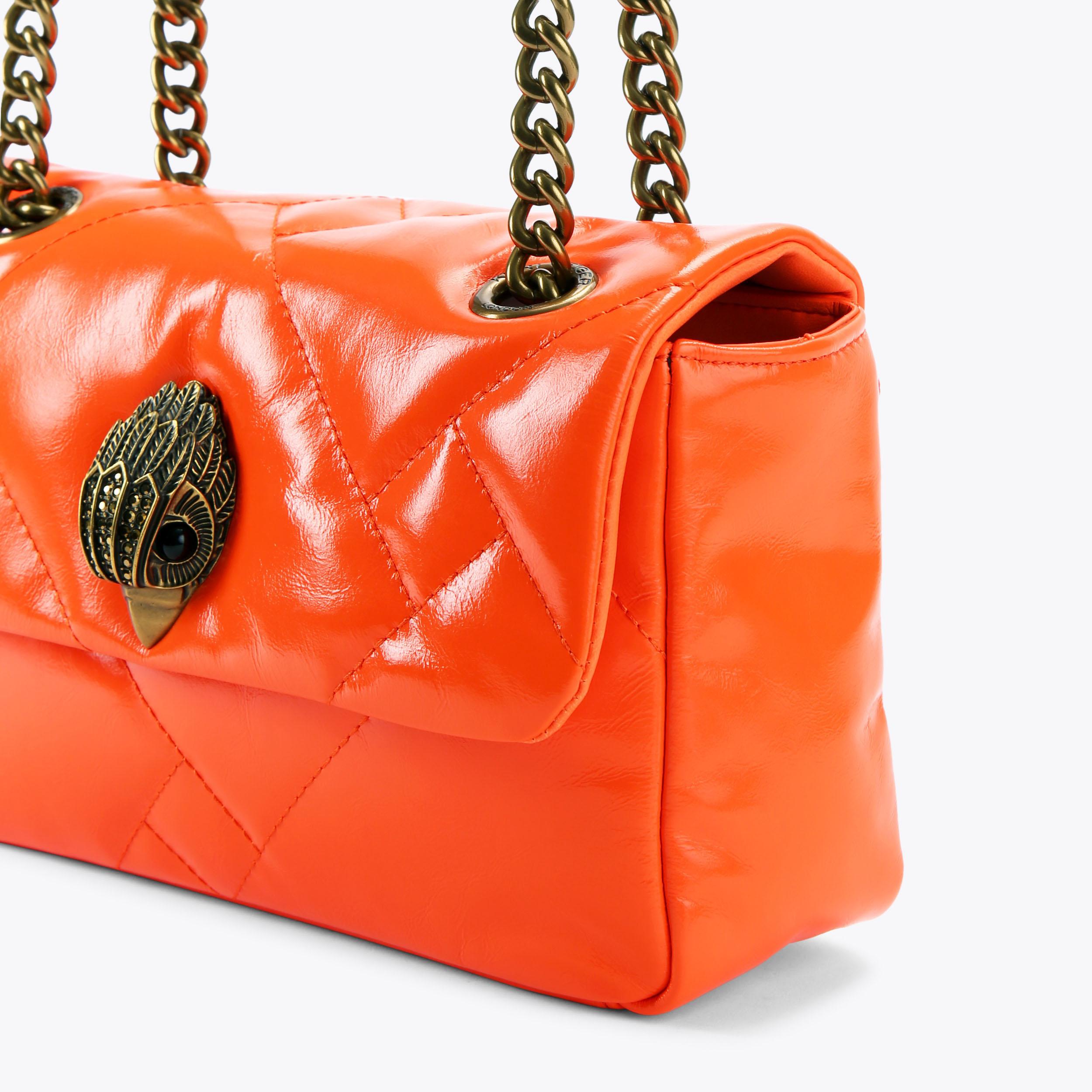 MD KENSINGTON PUFF Neon Orange Shoulder Bag by KURT GEIGER LONDON