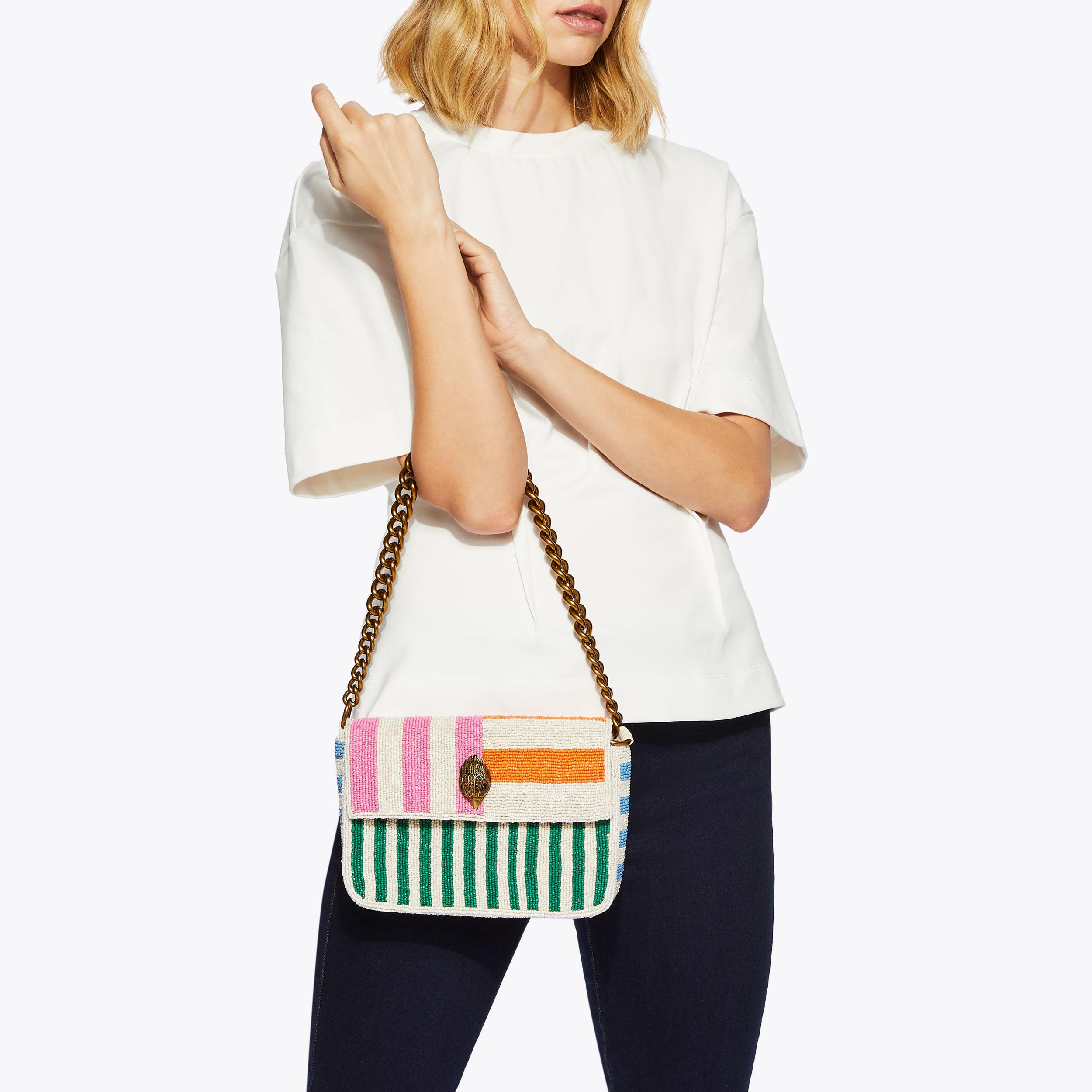 Kurt geiger kensington stripe bag hotsell