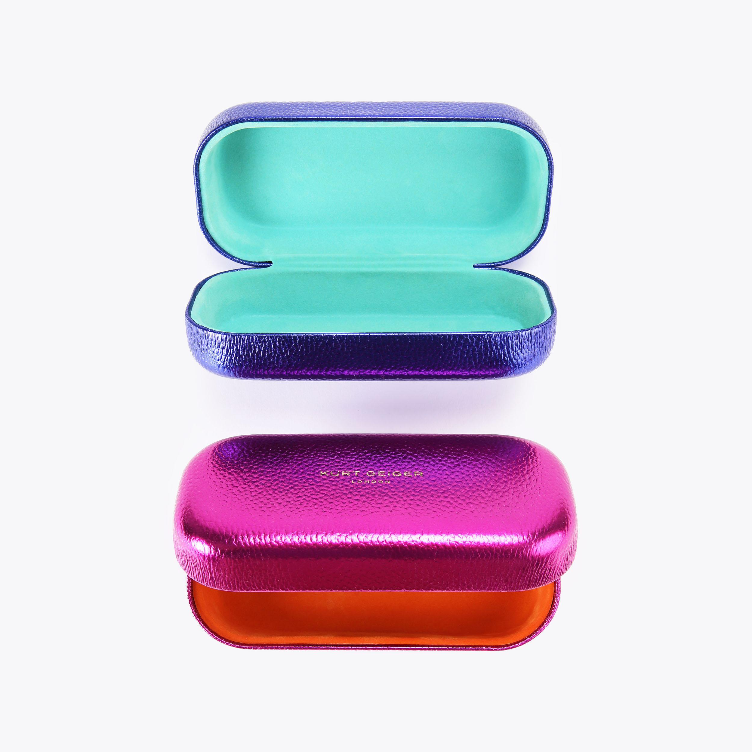 KENSINGTON RECTANGLE Black Drench Sunglasses by KURT GEIGER LONDON