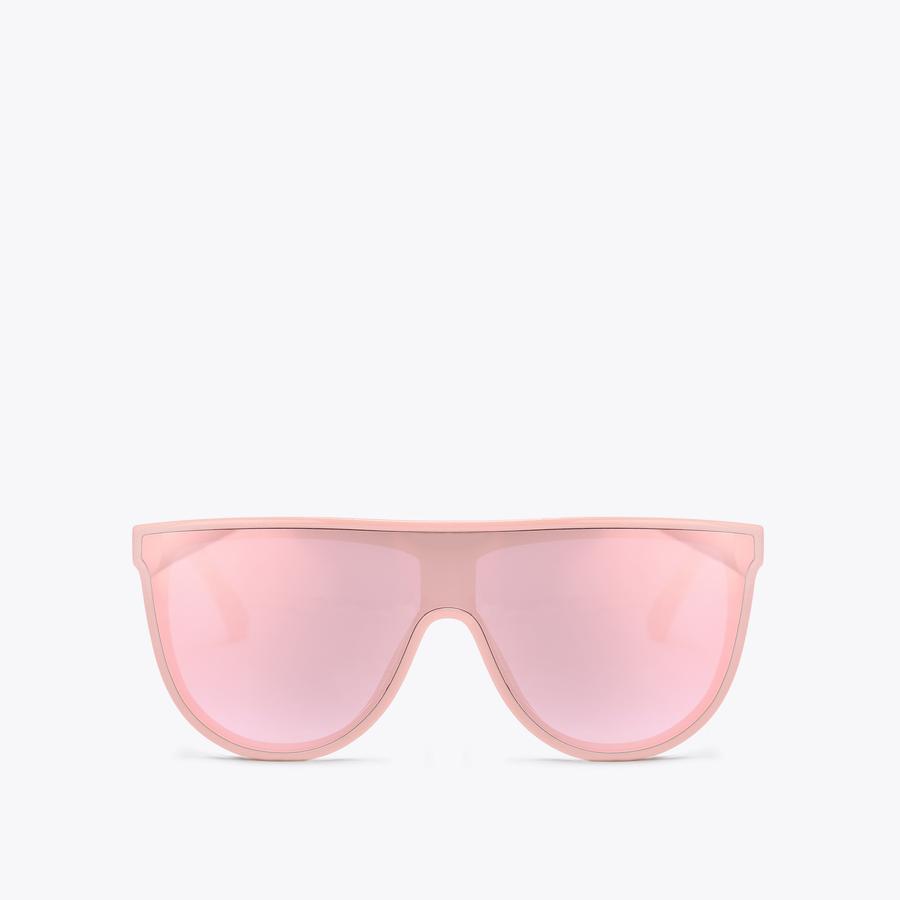 REGENT SHIELD Pink Reflective Sunglasses by KURT GEIGER LONDON