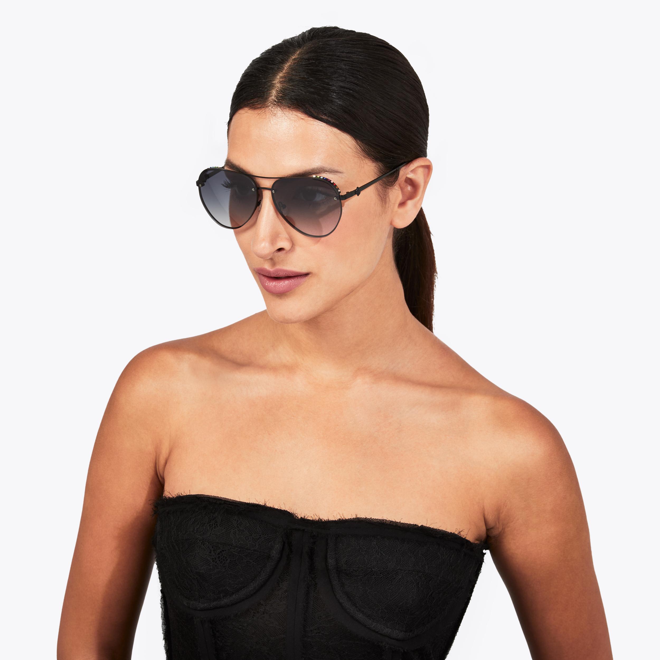 SHOREDITCH AVIATOR FL C Black Aviator Sunglasses by KURT  display picture 3