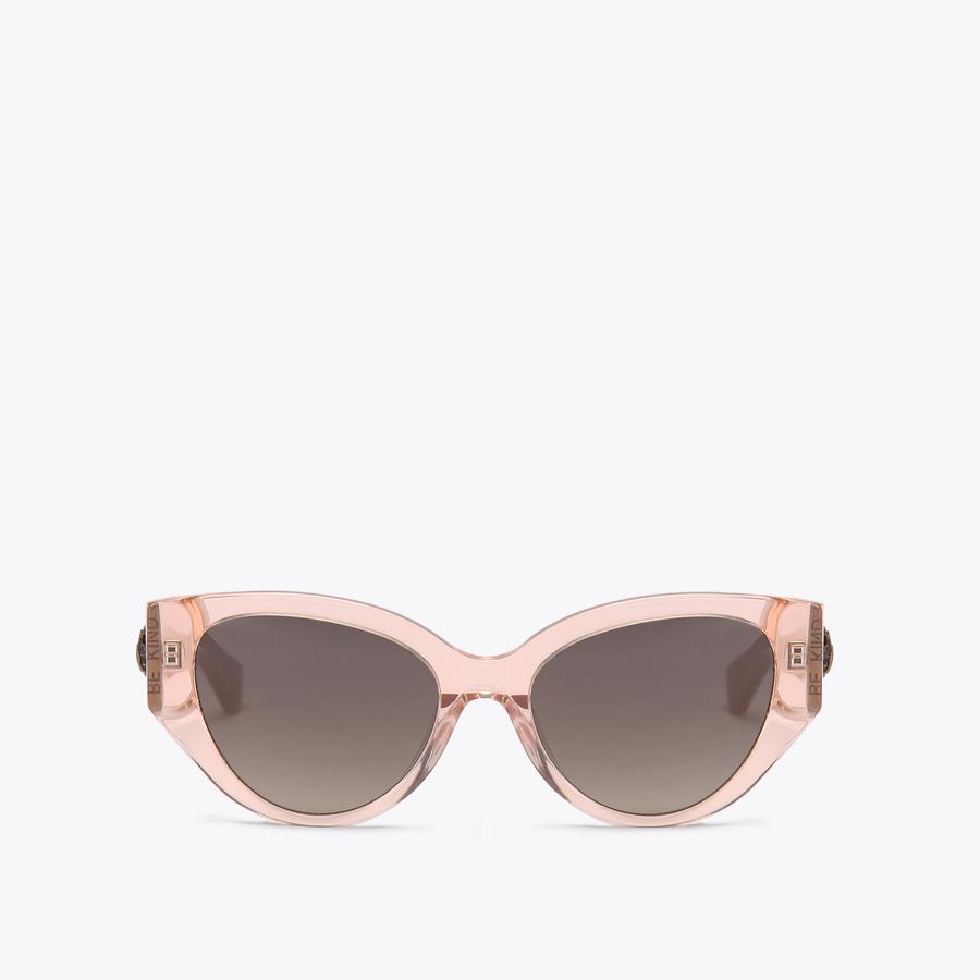 Pink small oval sunglasses best sale