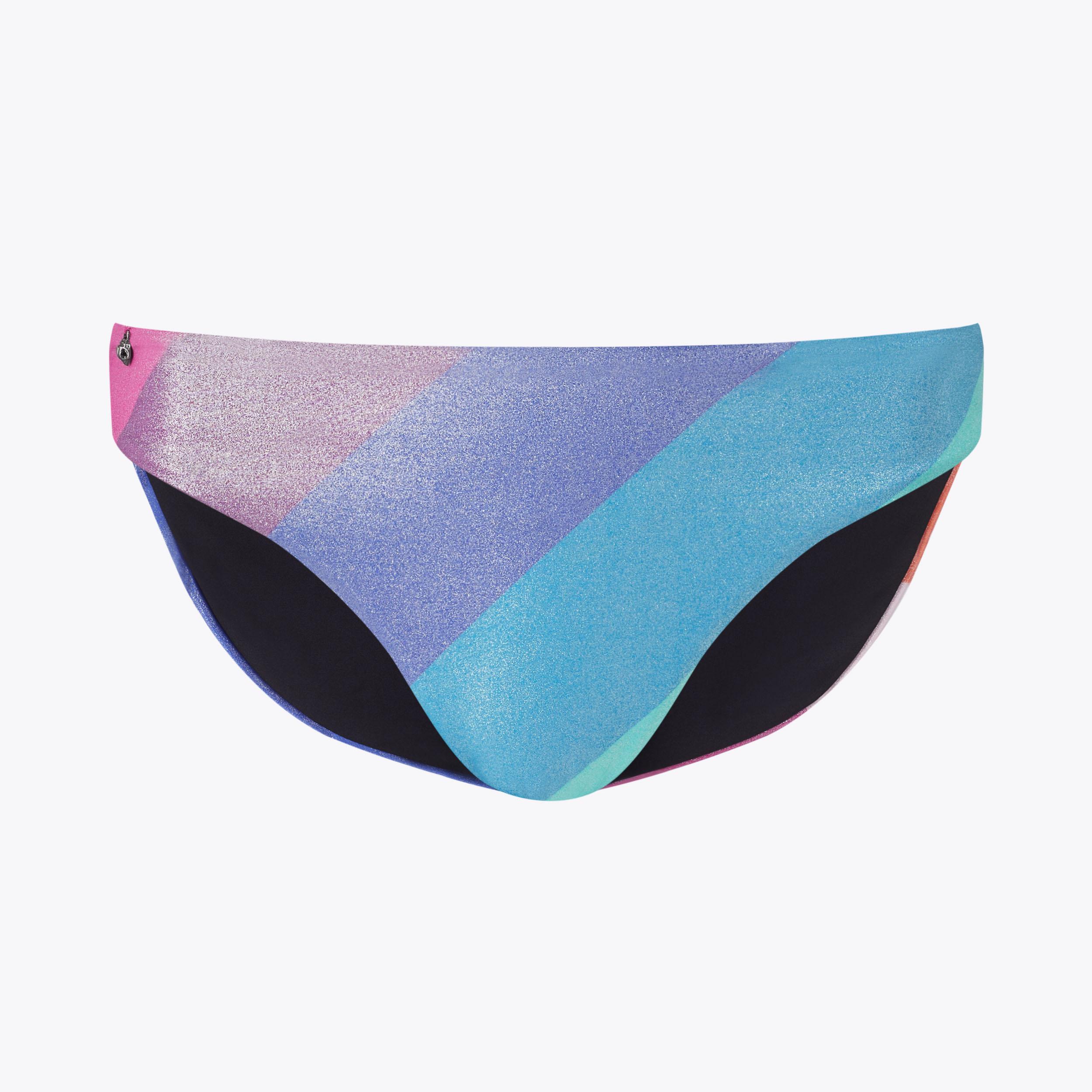 KENSINGTON BIKINI BRIEFS Glitter Striped Bikini Bottoms by KURT GEIGER LONDON