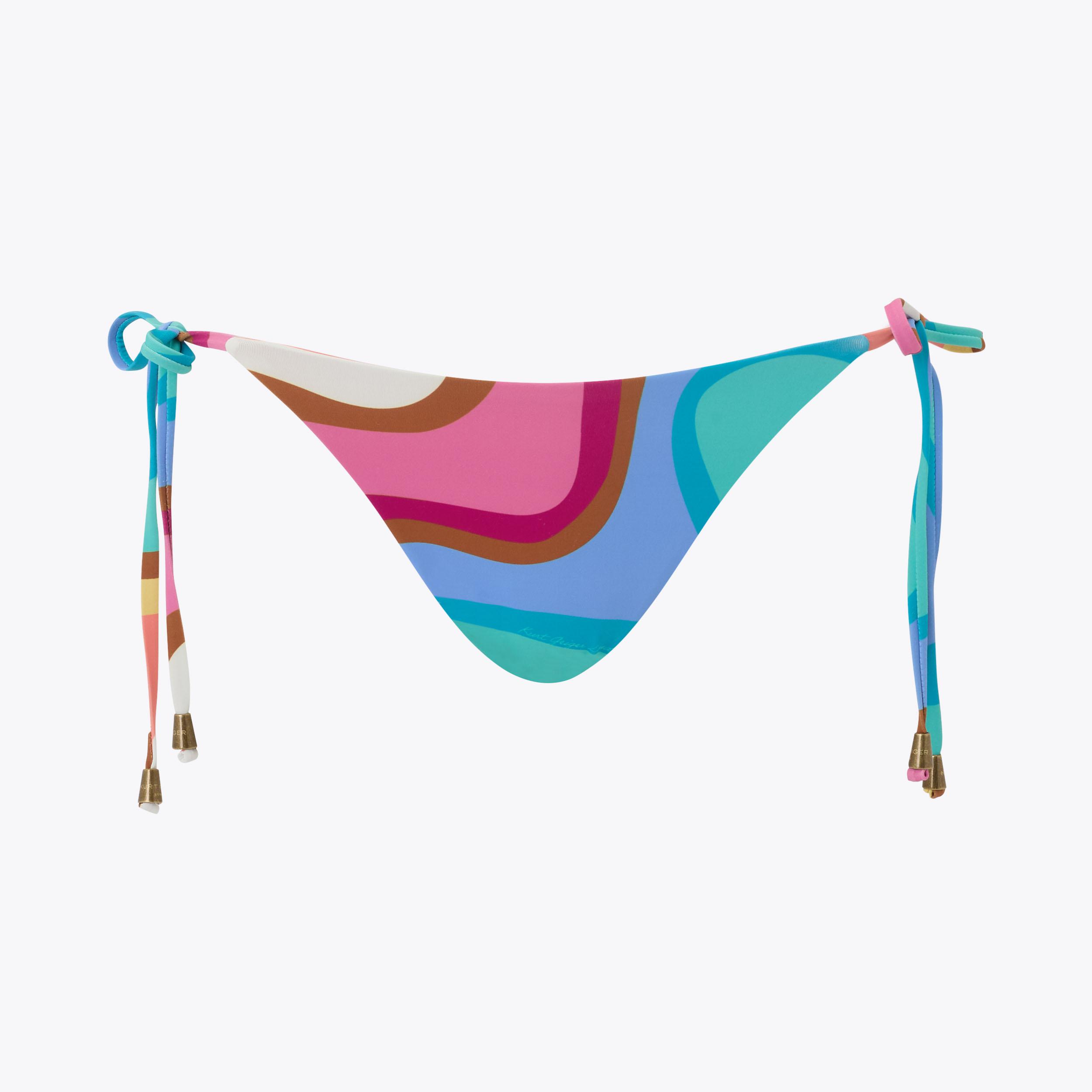 KENSINGTON STRING BRIEFS Rainbow Swirl Bikini Bottoms by KURT GEIGER LONDON