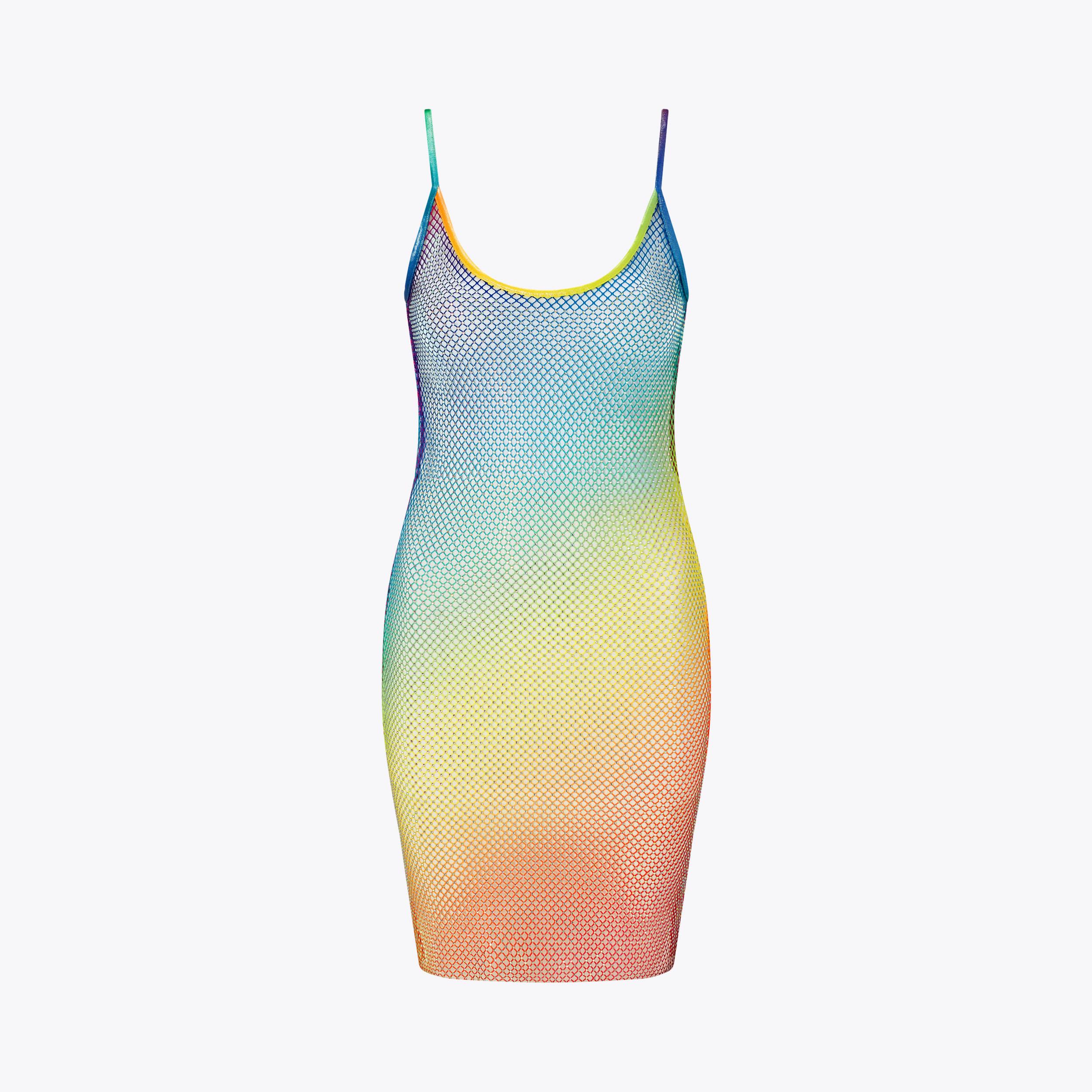 Mesh rainbow dress hotsell