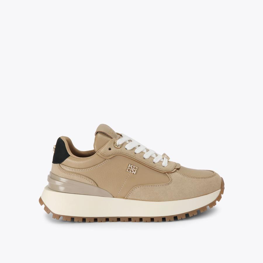 LOUISA beige vegan sneaker by KG KURT GEIGER