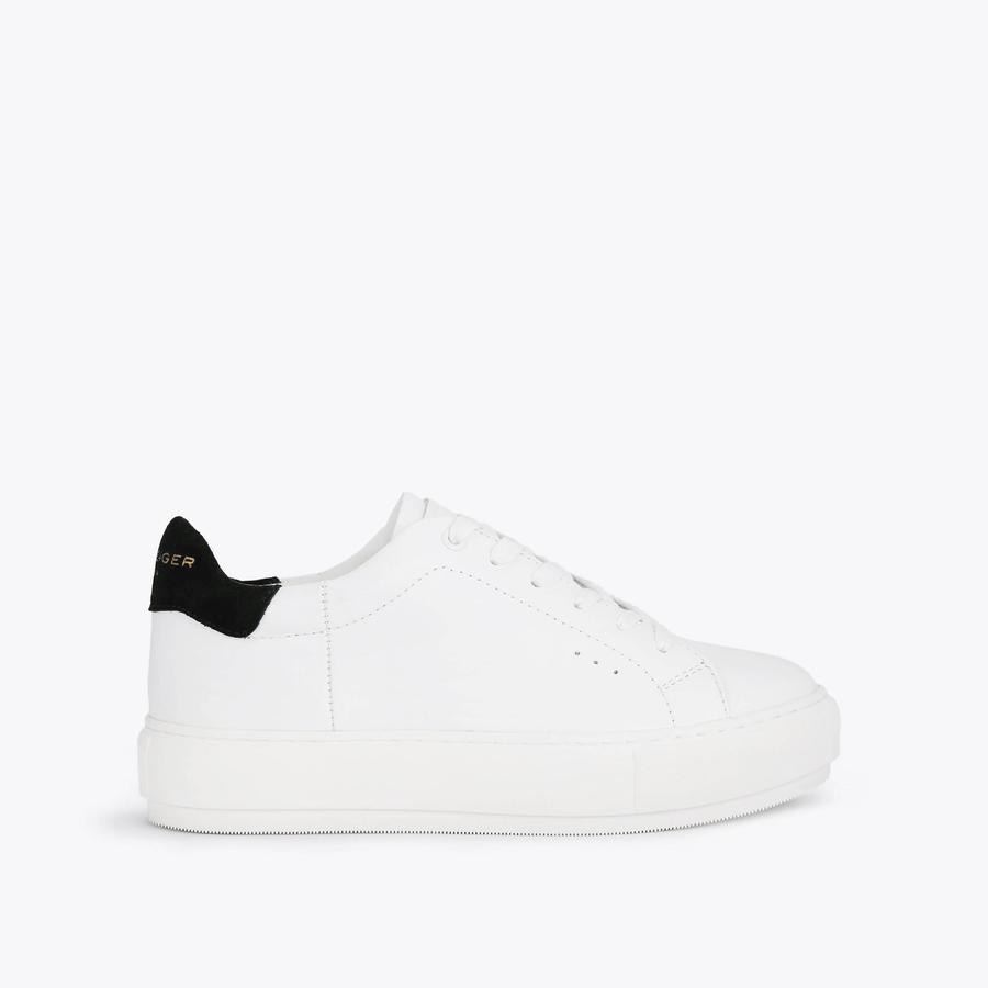 Kurt geiger laney black trim trainers shop
