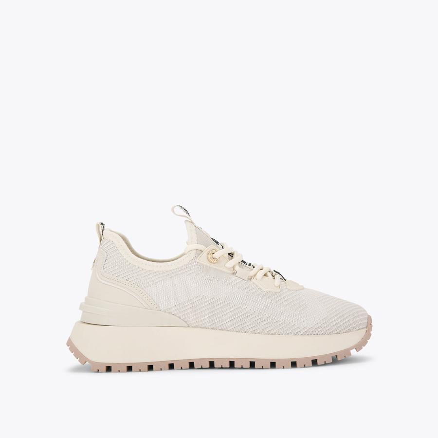 LOUISA KNIT Bone Knitted Sneaker by KG KURT GEIGER