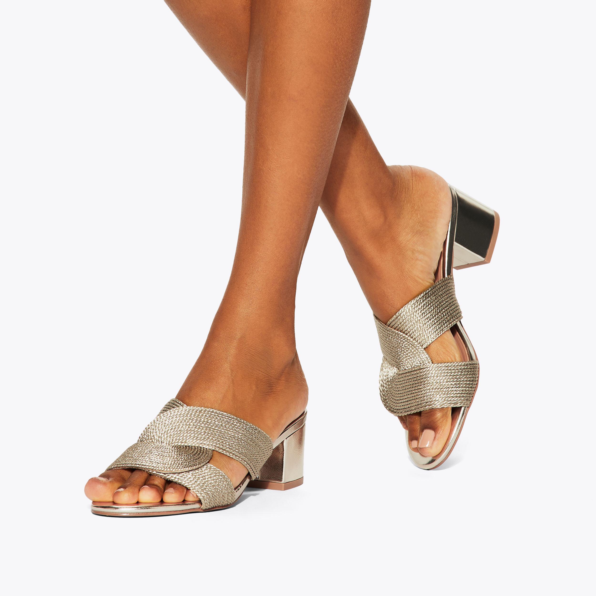 ROSIE Gold Rope Heel by KG KURT GEIGER