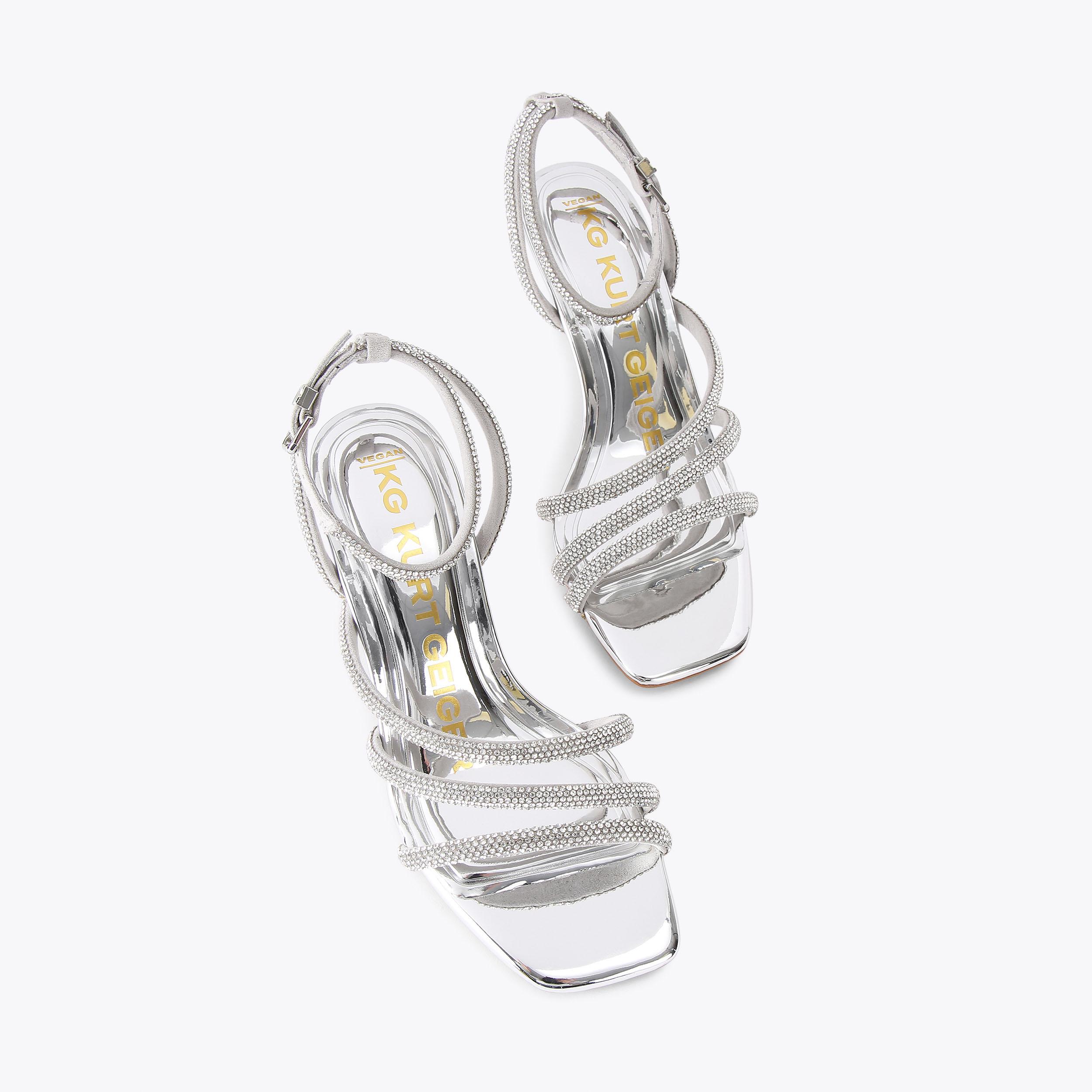 Kurt geiger silver heels outlet