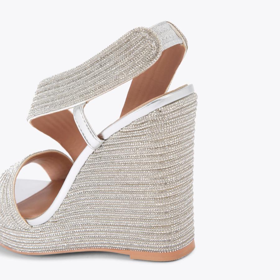 Silver wedges uk on sale