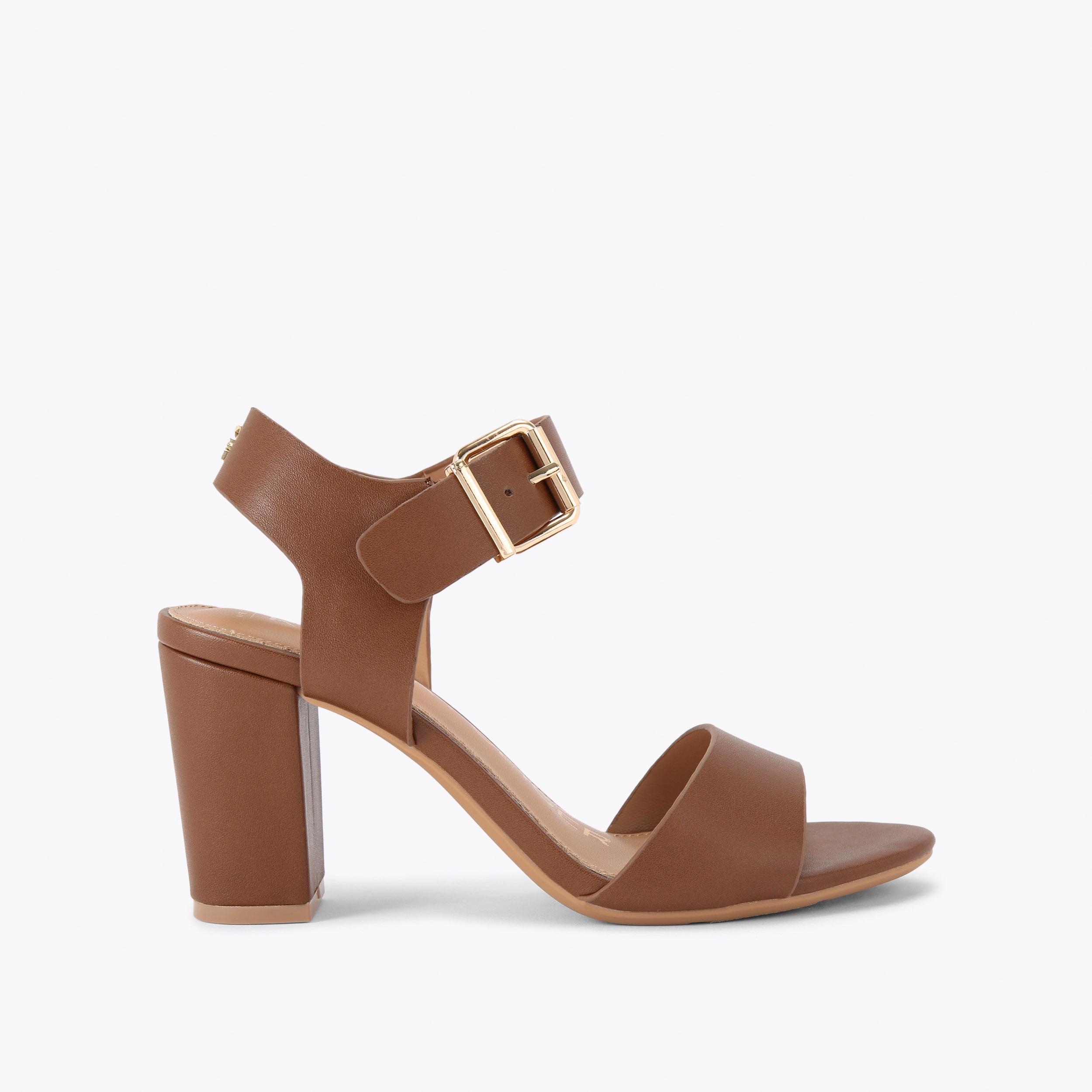 SUTTON Tan Block Heels by KG KURT GEIGER