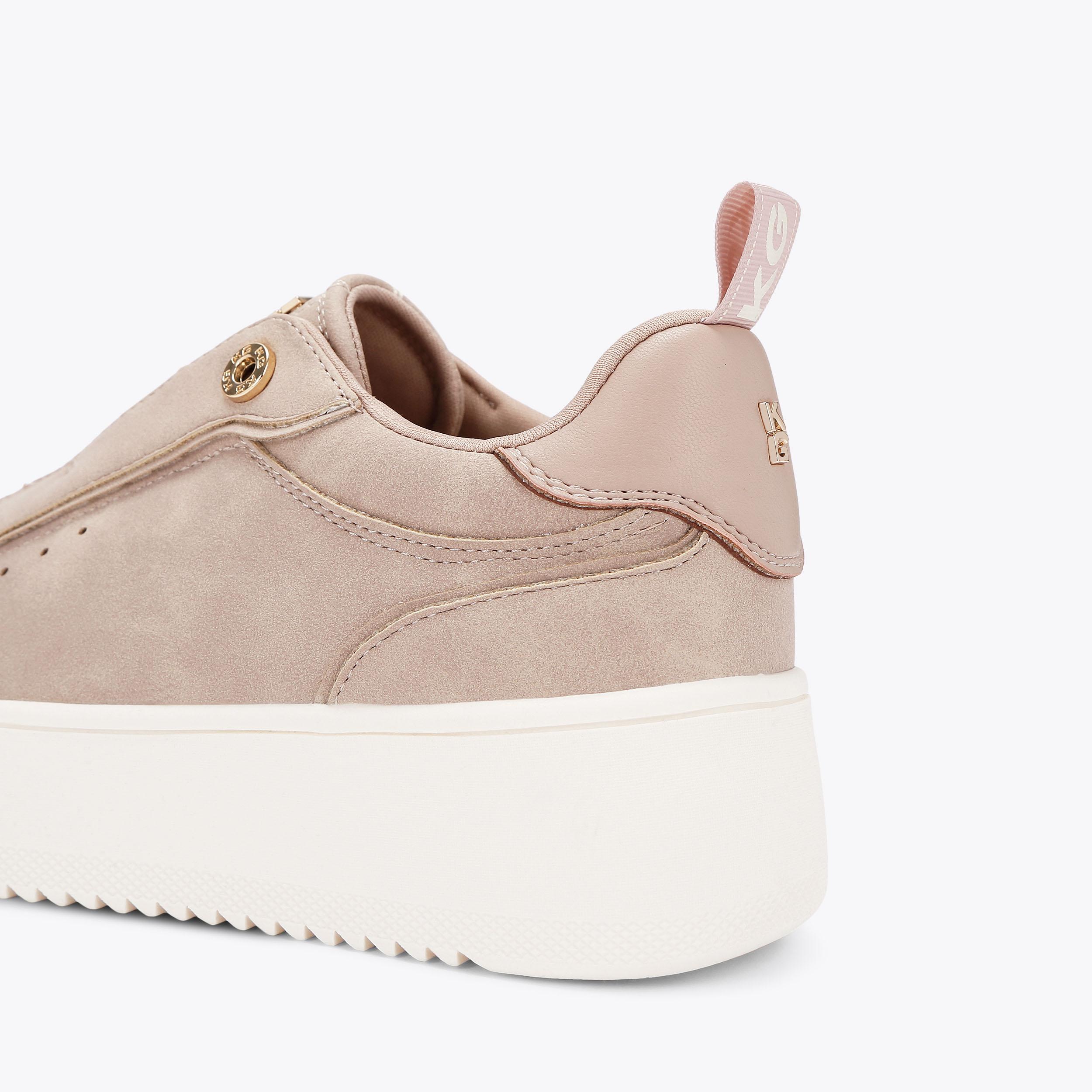 LUCIA Blush Microsuede Sneaker by KG KURT GEIGER