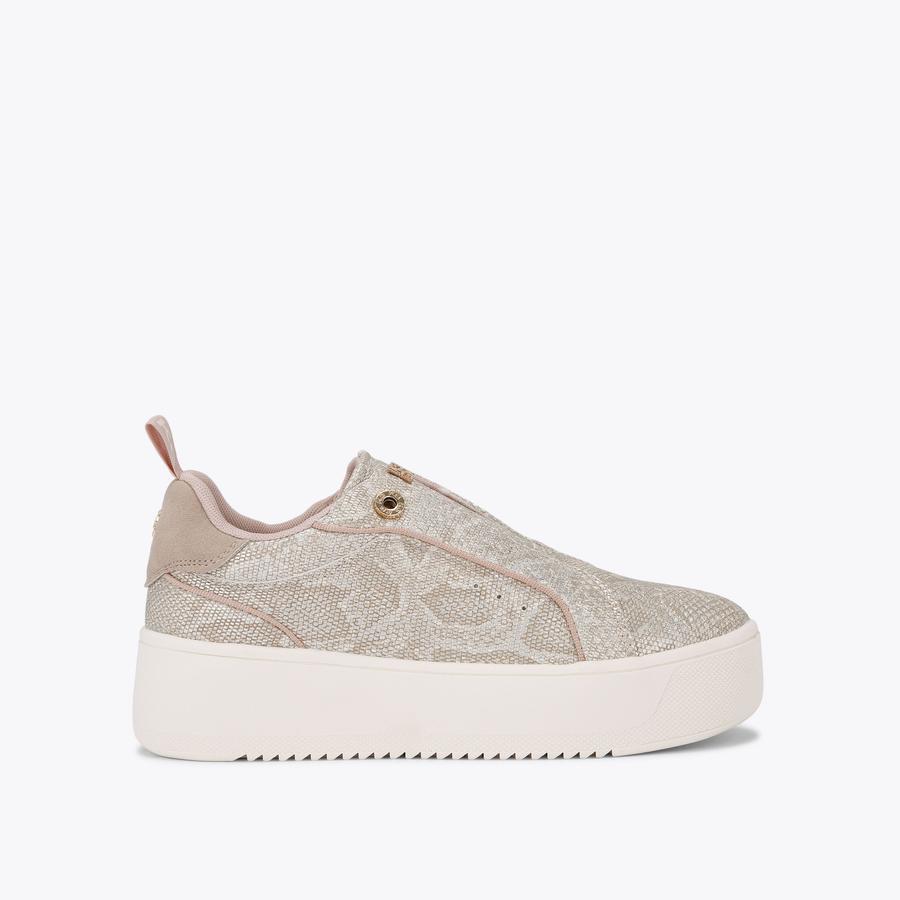 LUCIA Snake Print Flatform Sneaker by KG KURT GEIGER