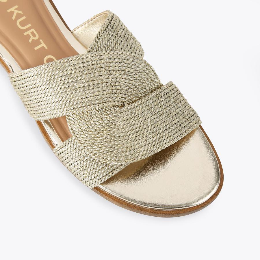 ROSE Gold Slip On Sandal by KG KURT GEIGER