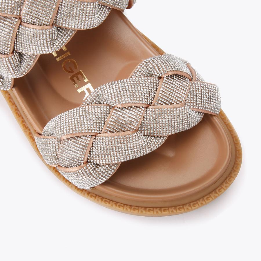 RATH BLING2 Braided strap sandal by KG KURT GEIGER