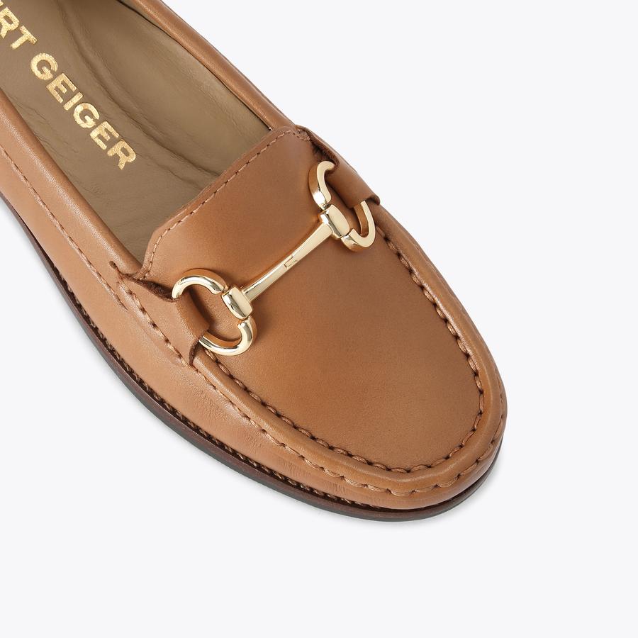 Kurt geiger tan loafers store
